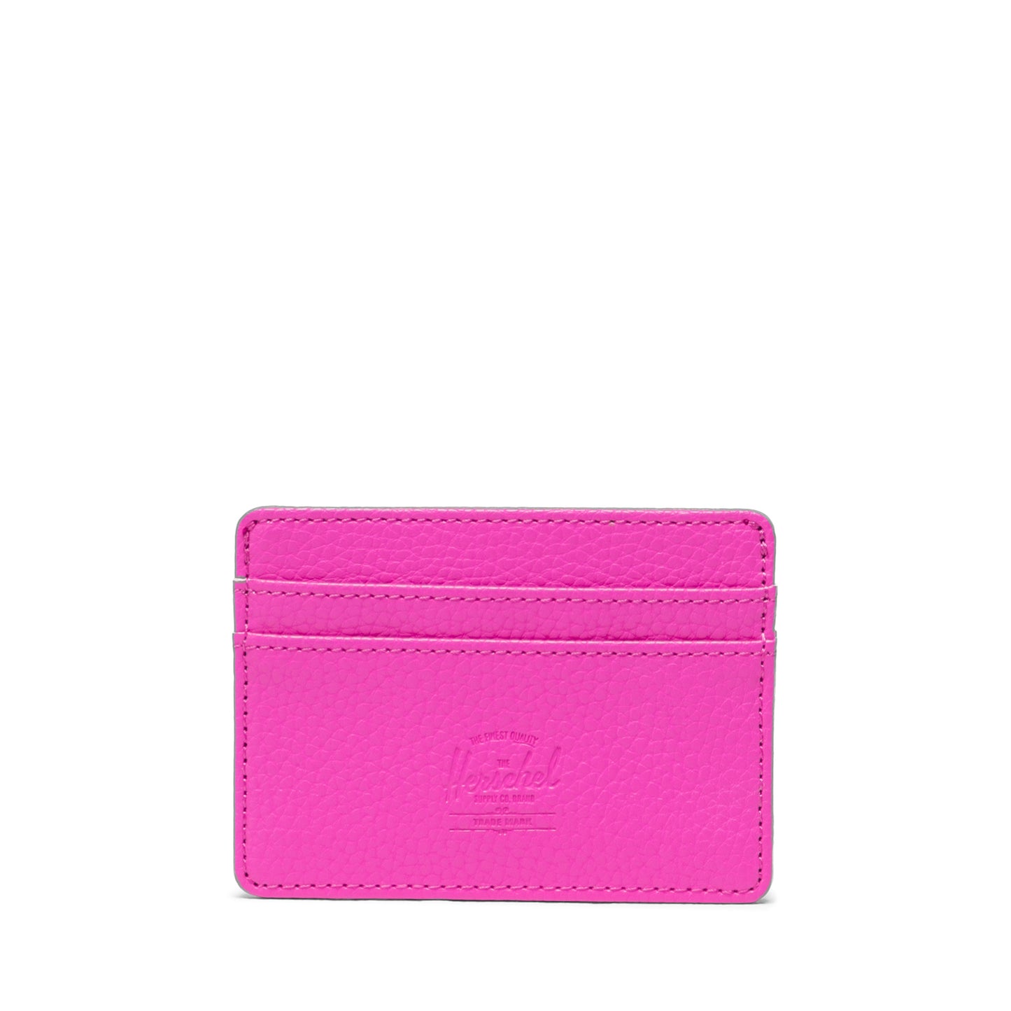 Canlı Pembe Herschel Charlie Rfıd Korumalı Vegan Deri Kartlık
