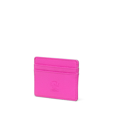 Canlı Pembe Herschel Charlie Rfıd Korumalı Vegan Deri Kartlık