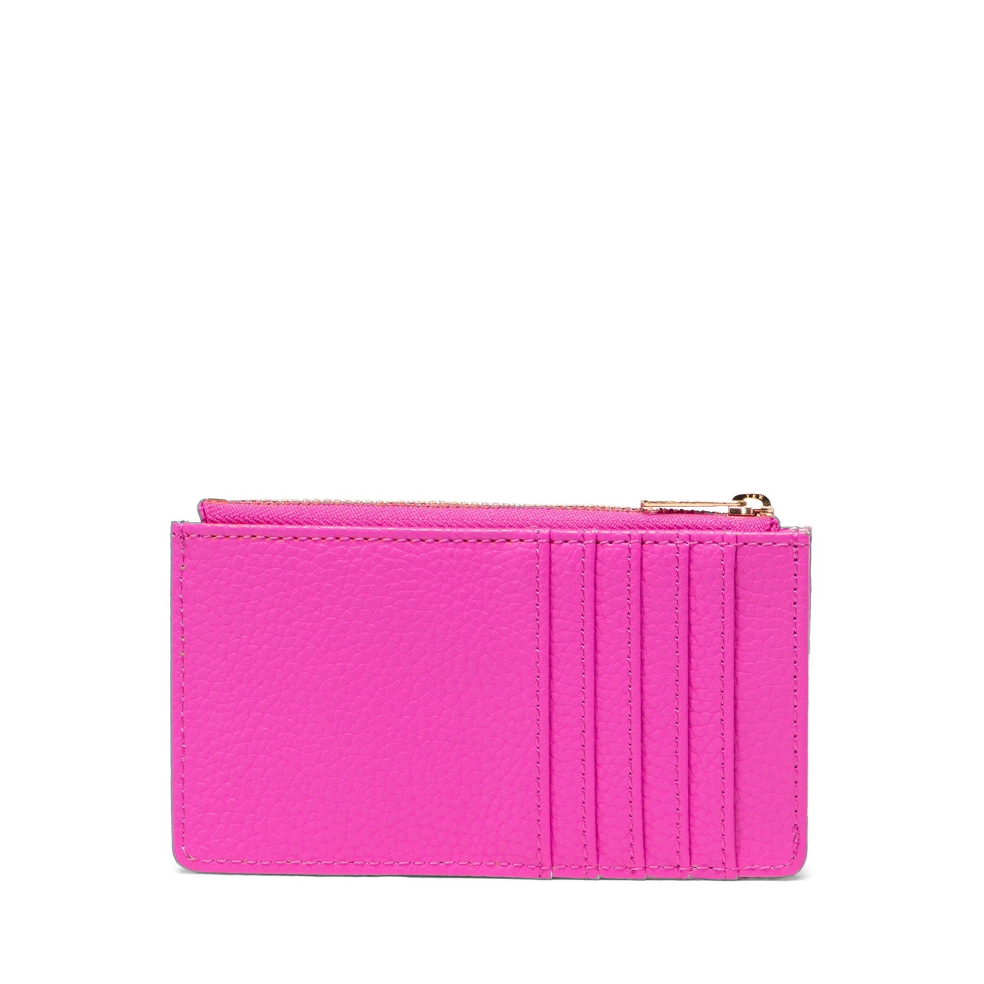 Canlı Pembe Herschel Oscar Büyük Vegan Deri Kartlık