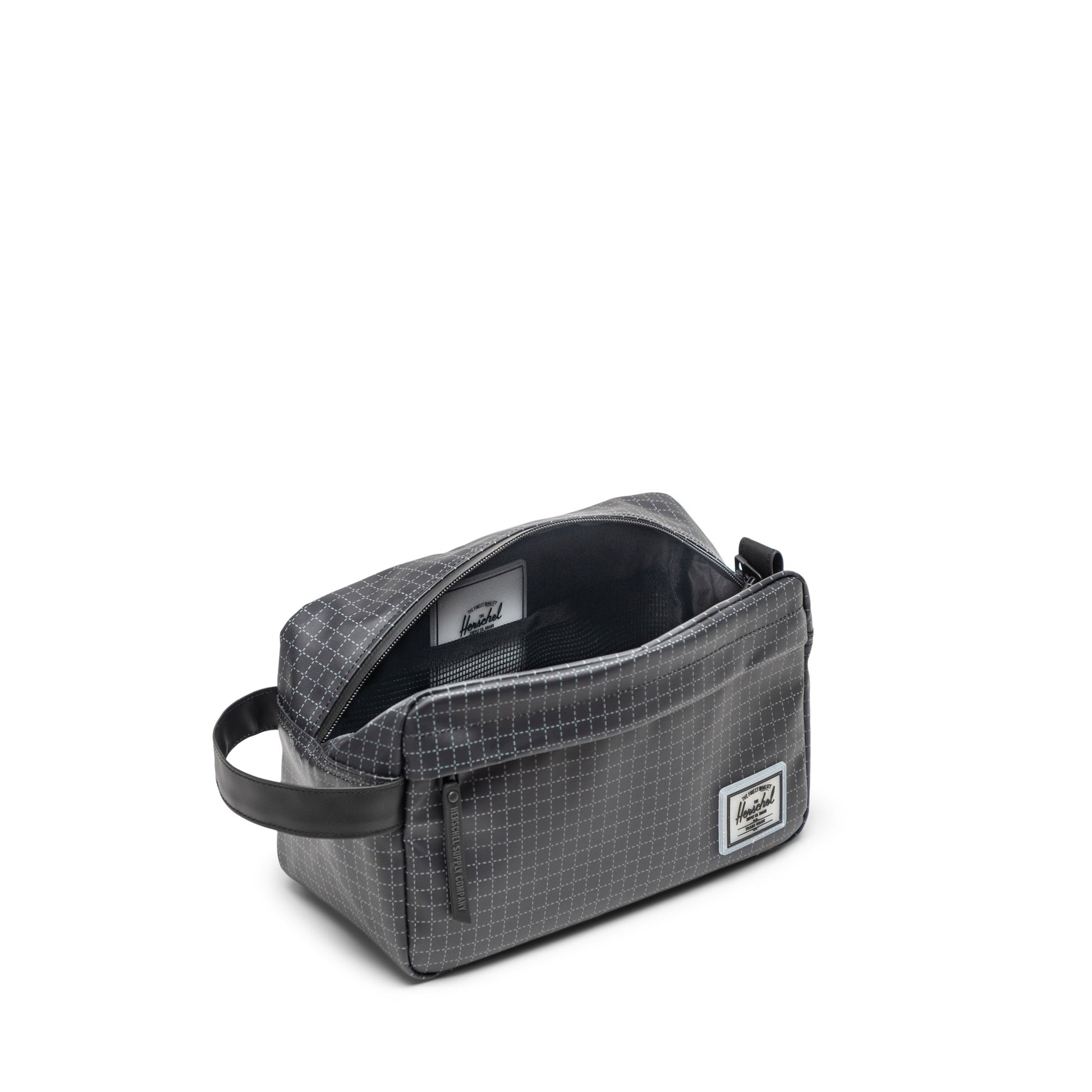 Grid Siyah Herschel Chapter Suya Dayanıklı El Çantası