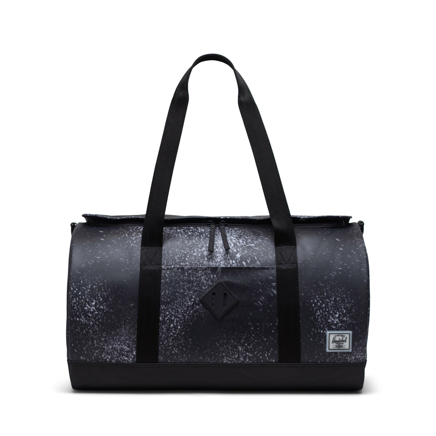 Siyah Spray Paint Herschel Heritage Duffle Seyahat ve Spor Çantası