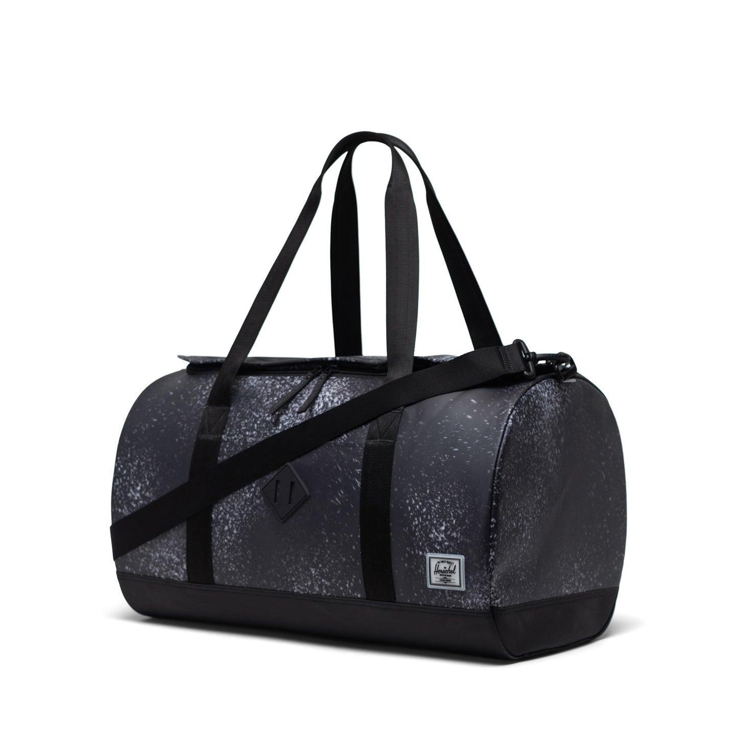 Siyah Spray Paint Herschel Heritage Duffle Seyahat ve Spor Çantası