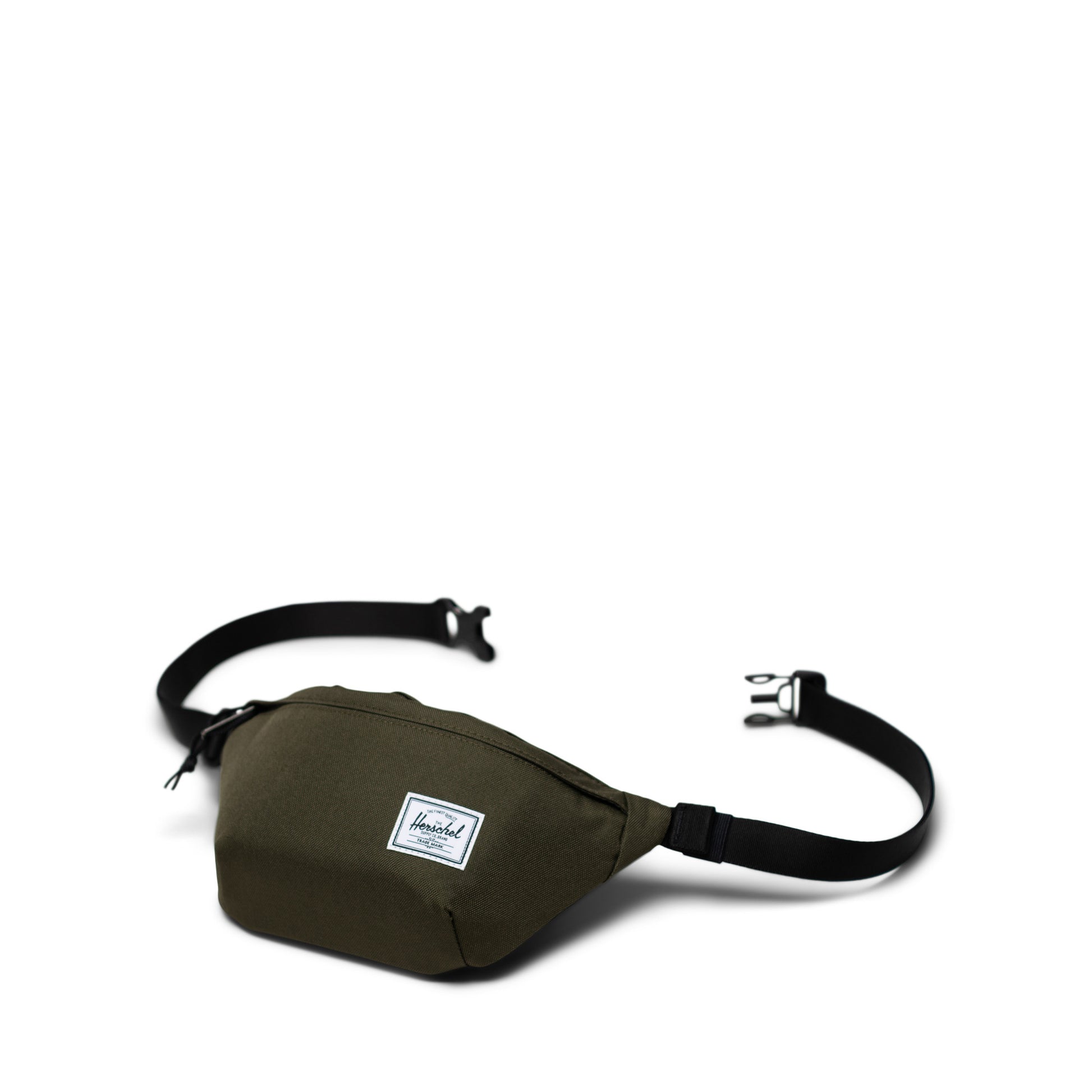 Haki Herschel Classic Fermuarlı Ayarlanabilir Bel Çantası