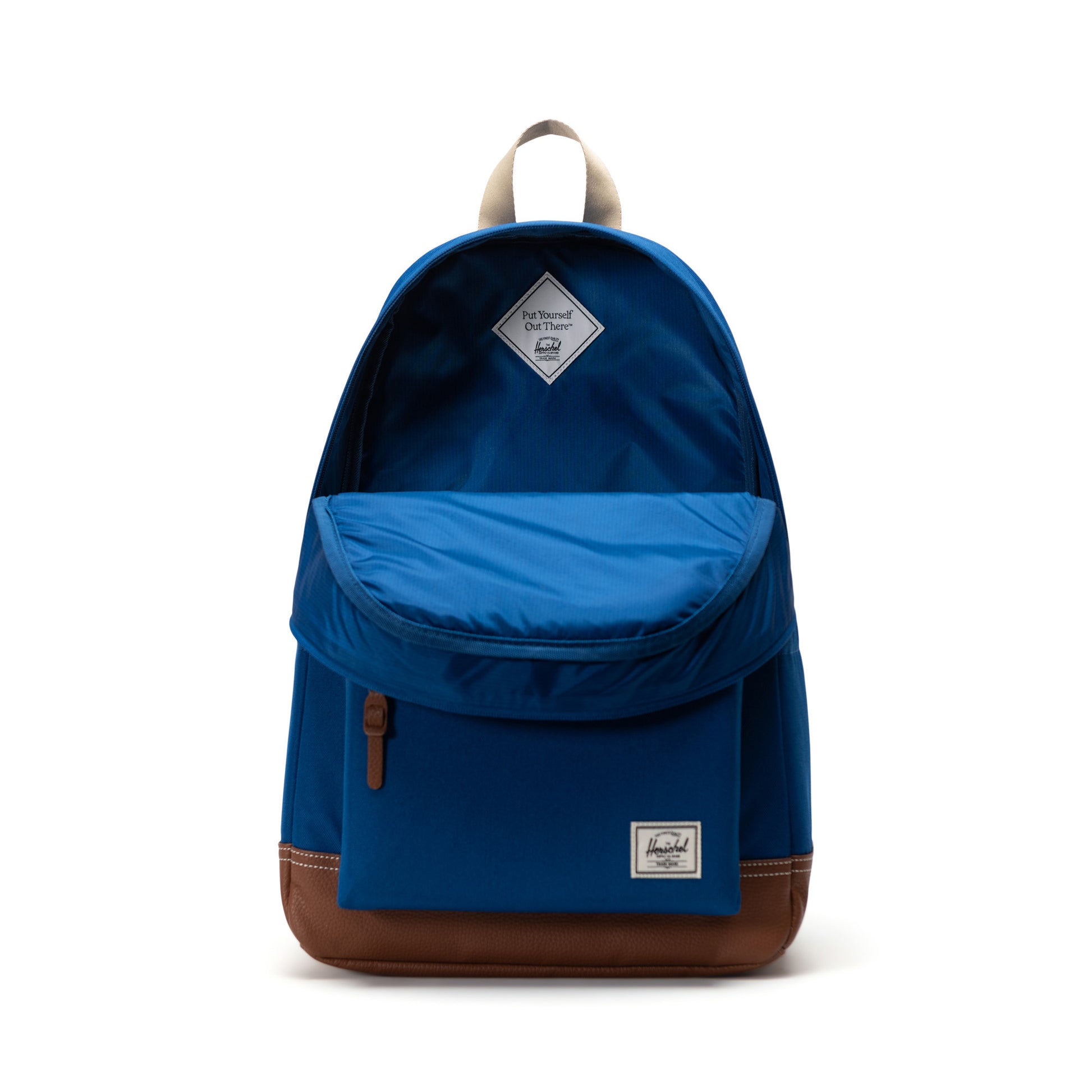 Dikişli Saks Mavisi - Taba Herschel Heritage Sırt Çantası