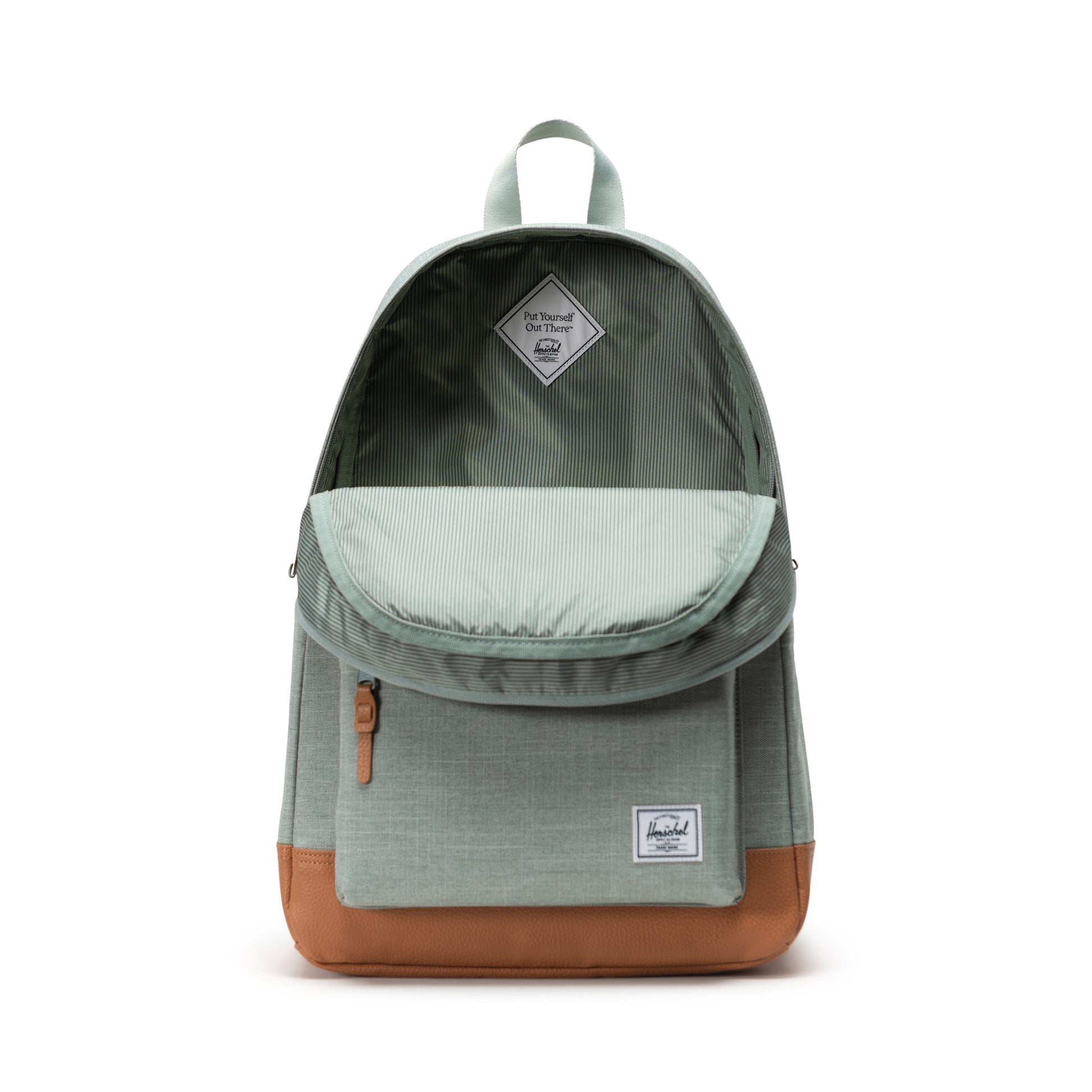 Kırçıllı Açık Yeşil - Taba Herschel Heritage Sırt Çantası