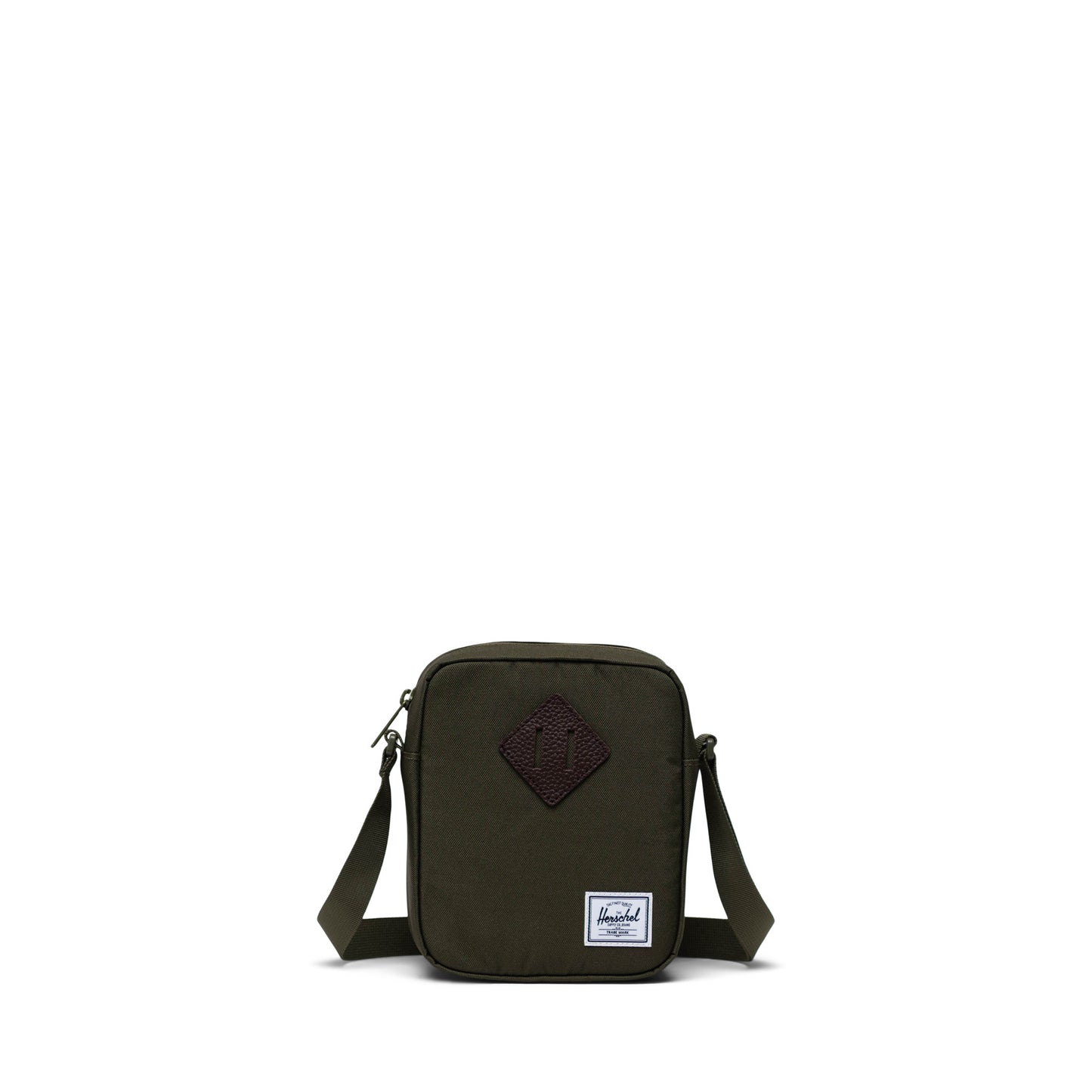 Haki Herschel Heritage Su İtici Kumaş Çapraz Çanta, 2.5 L