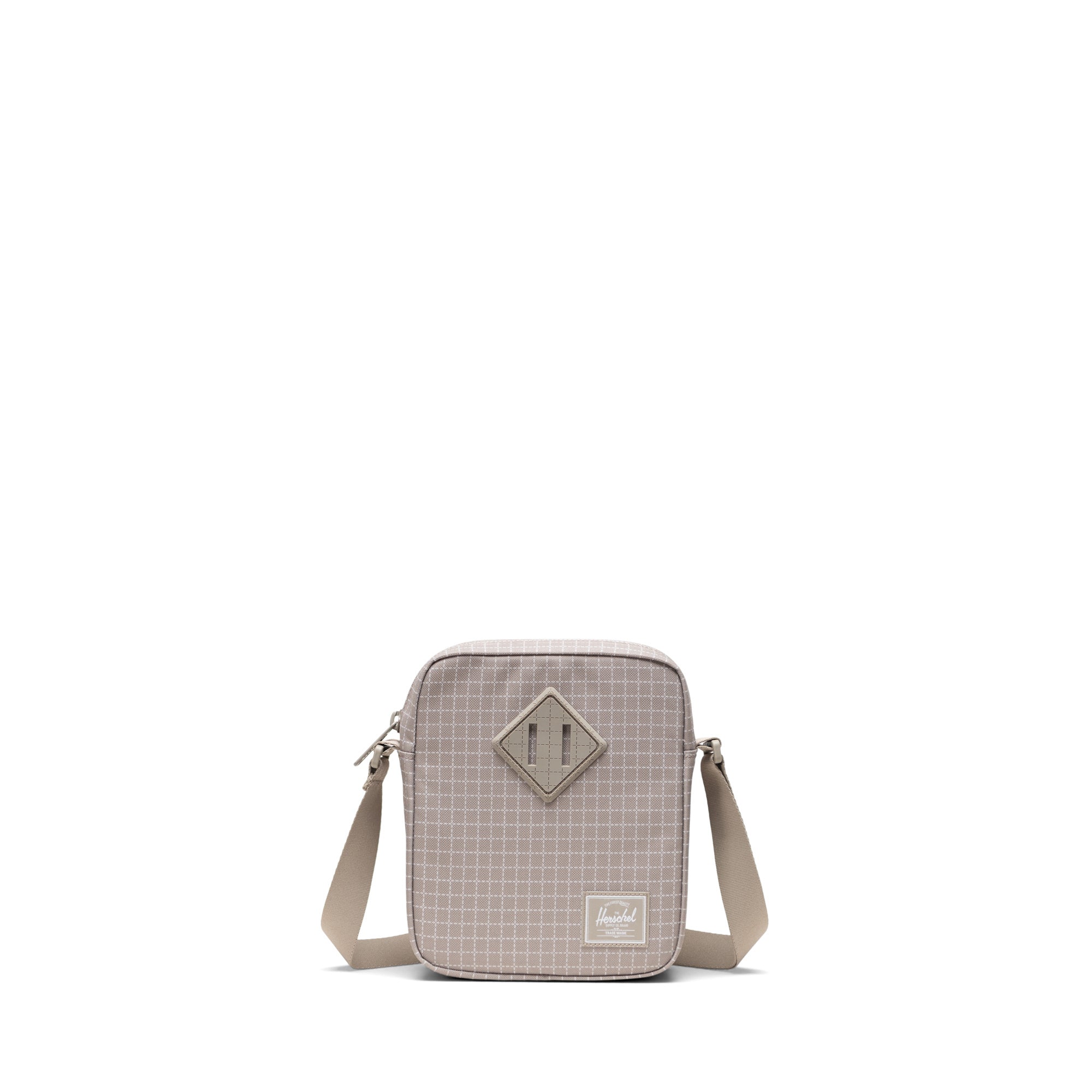 Grid Gri Herschel Heritage Su İtici Kumaş Çapraz Çanta, 2.5 L