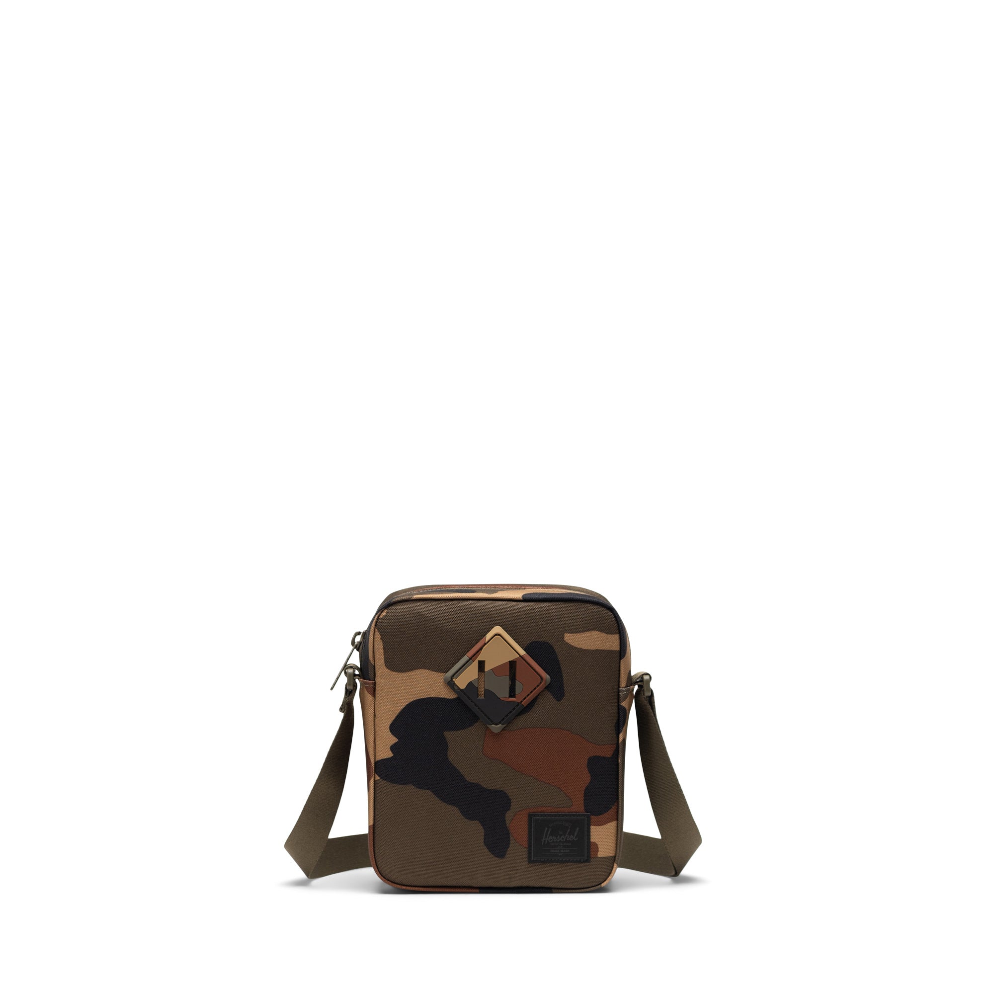 Kamuflaj - Siyah Herschel Heritage Su İtici Kumaş Çapraz Çanta, 2.5 L