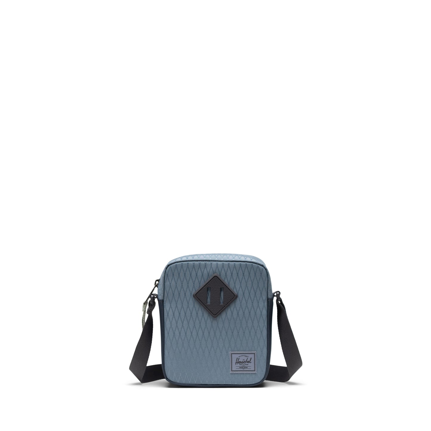 Elmas Dokulu Puslu Mavi Herschel Heritage Su İtici Kumaş Çapraz Çanta, 2.5 L