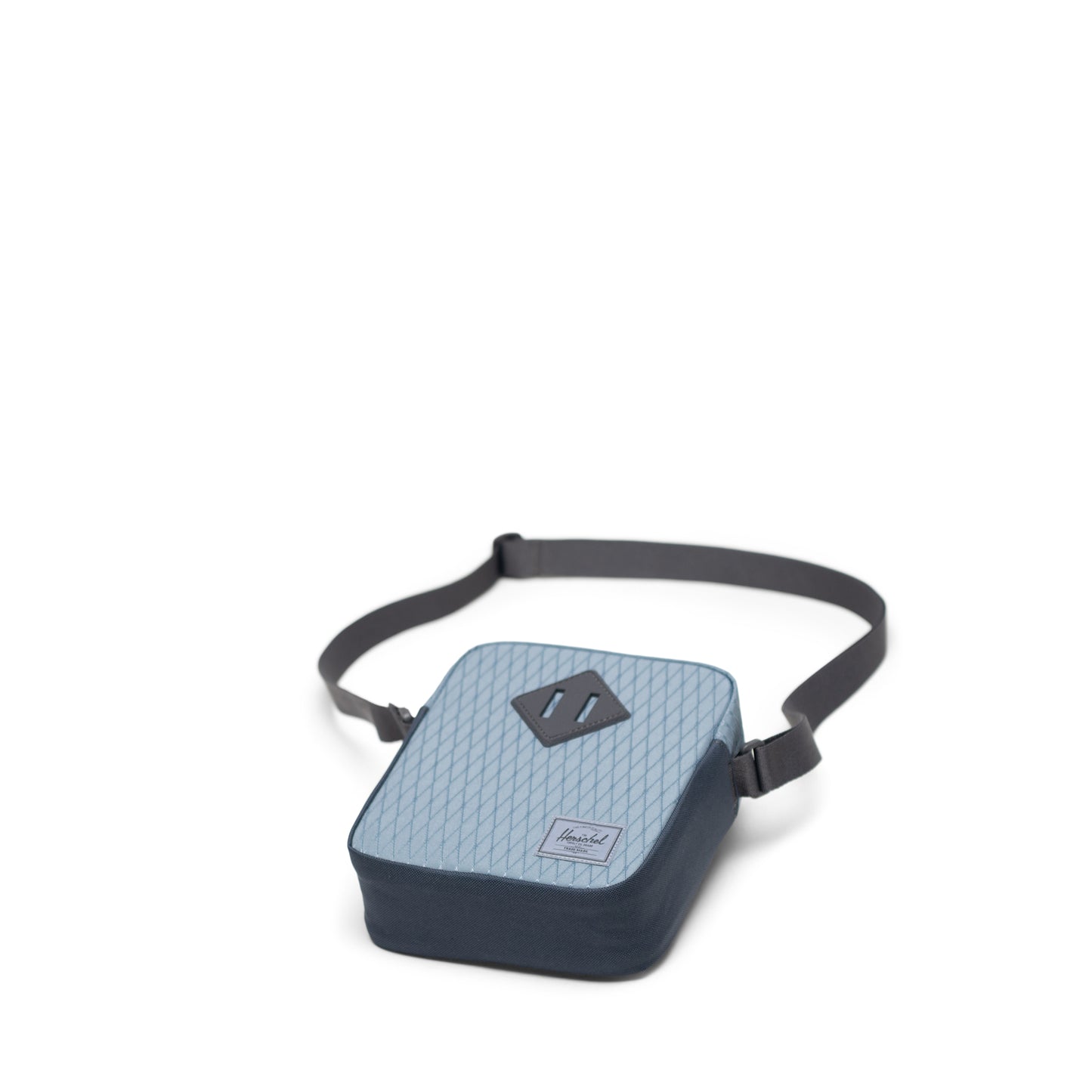 Elmas Dokulu Puslu Mavi Herschel Heritage Su İtici Kumaş Çapraz Çanta, 2.5 L