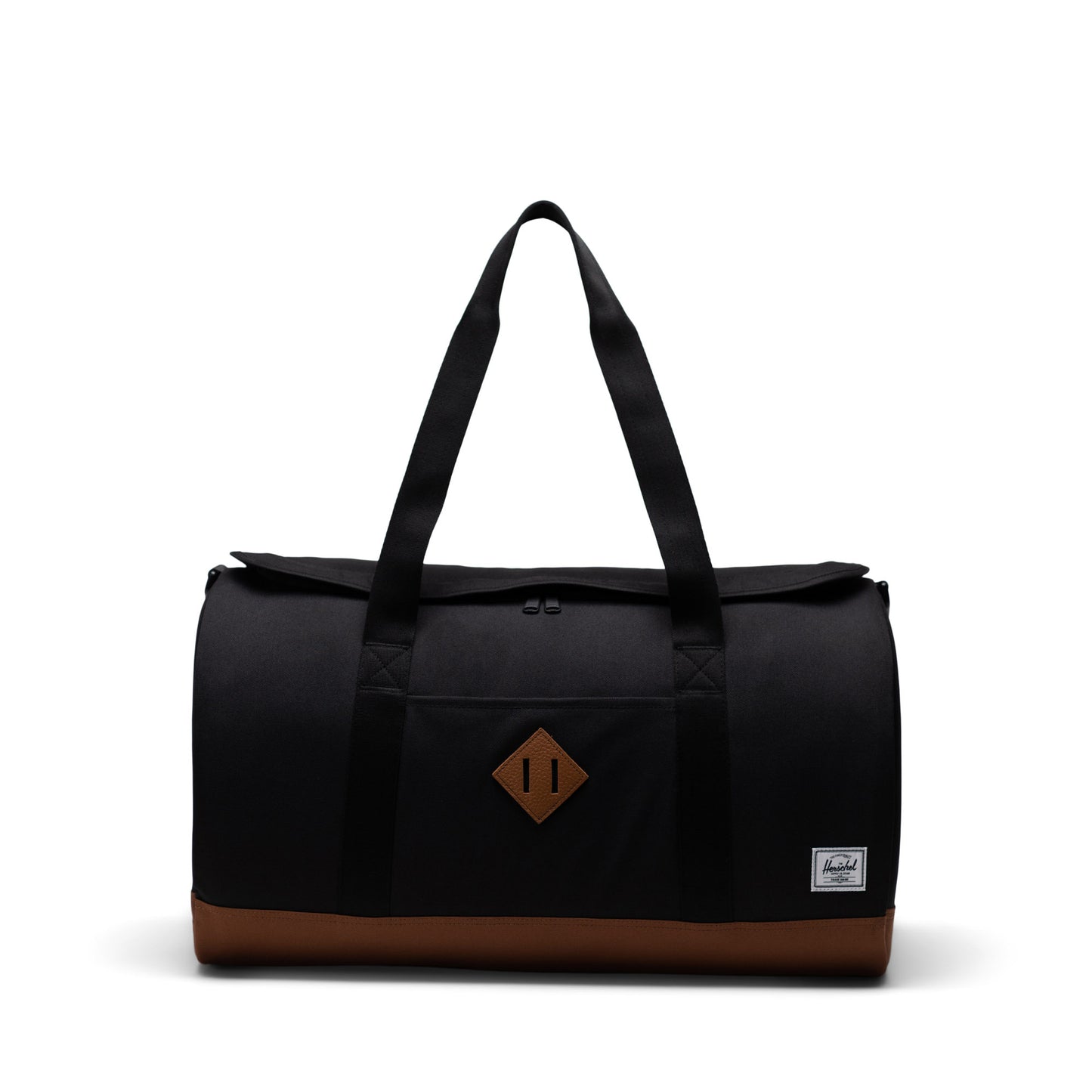 Siyah - Bej Herschel Heritage Duffle Su İtici Kumaş Seyahat ve Spor Çantası, 40 L