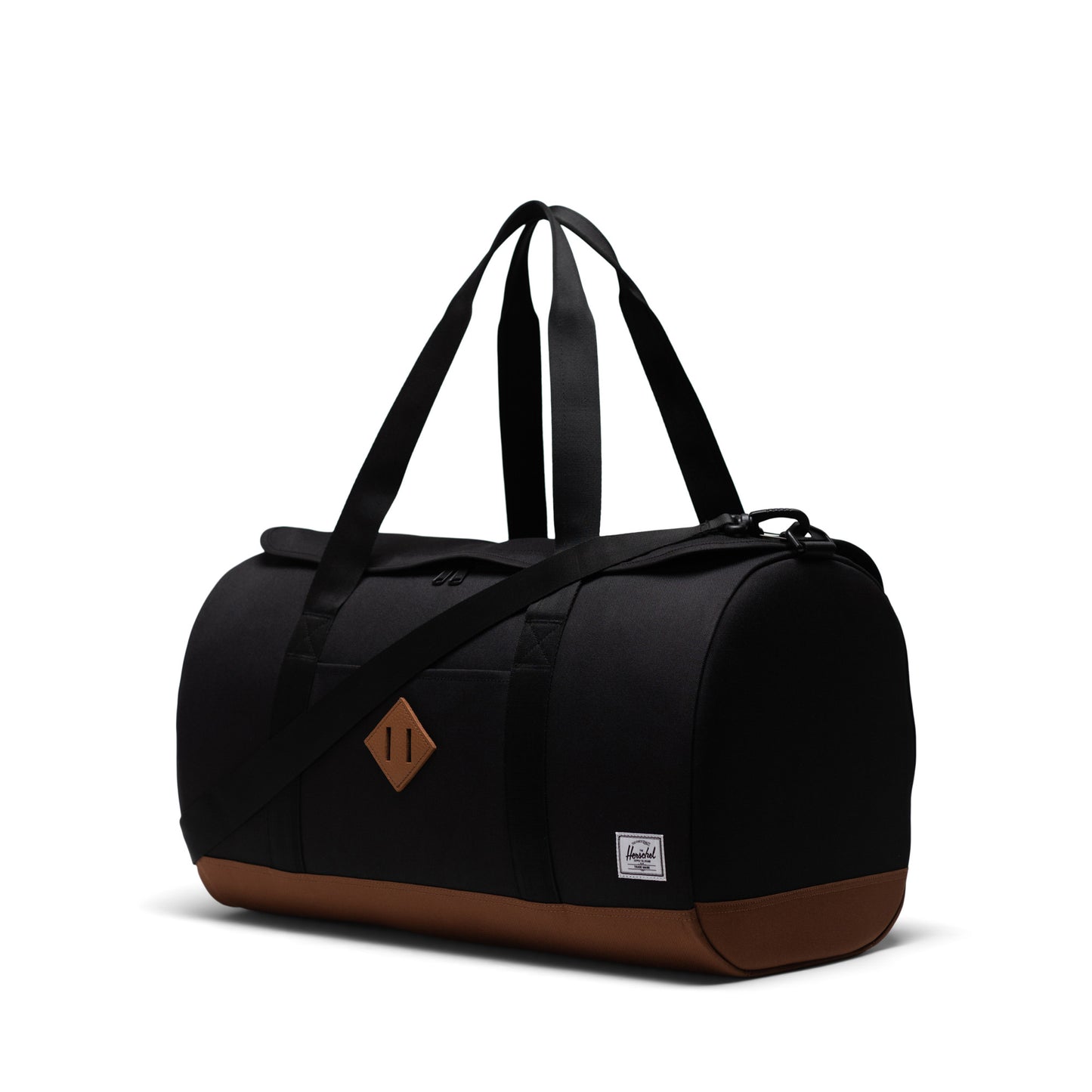 Siyah - Bej Herschel Heritage Duffle Su İtici Kumaş Seyahat ve Spor Çantası, 40 L