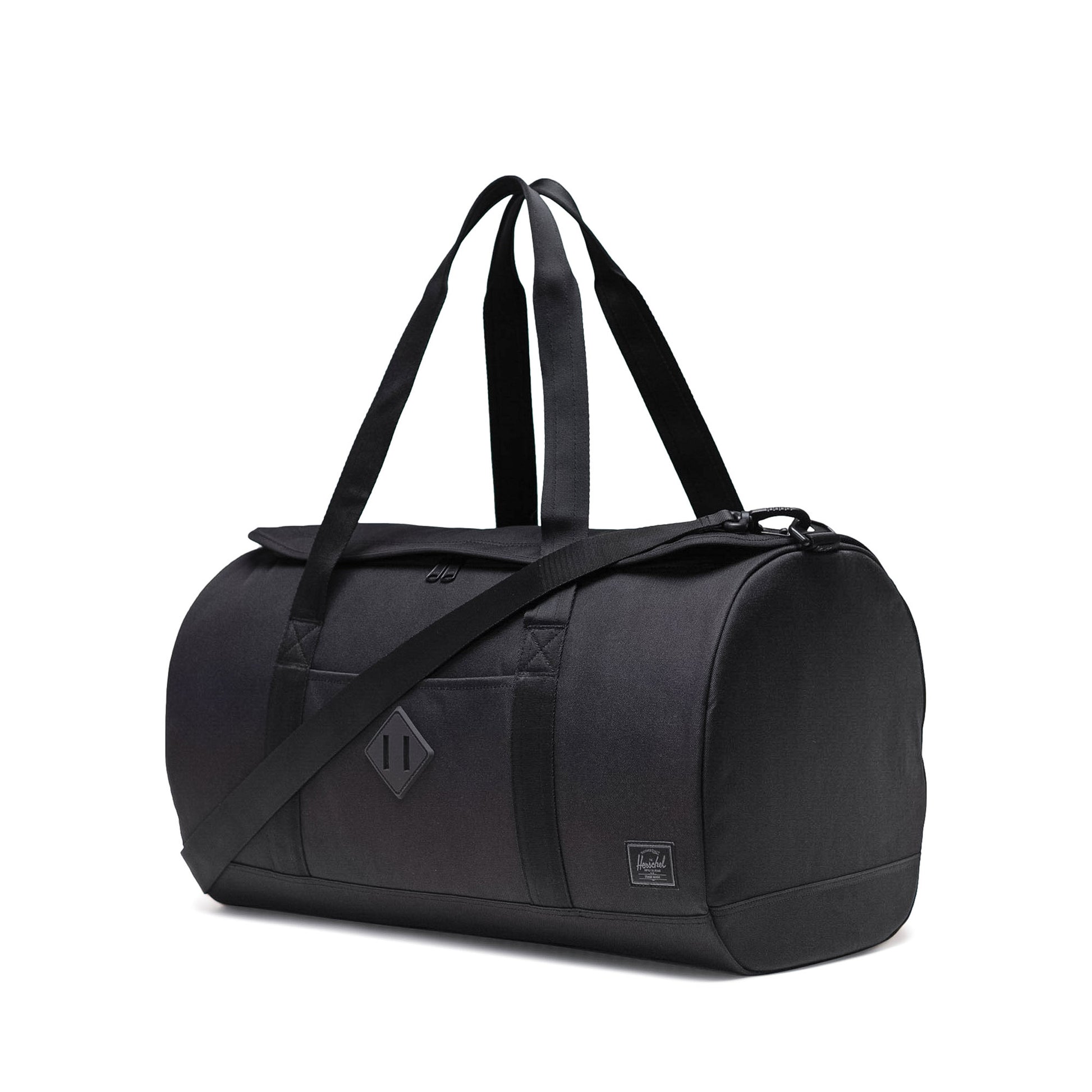 Siyah Tonal Herschel Heritage Duffle Su İtici Kumaş Seyahat ve Spor Çantası, 40 L