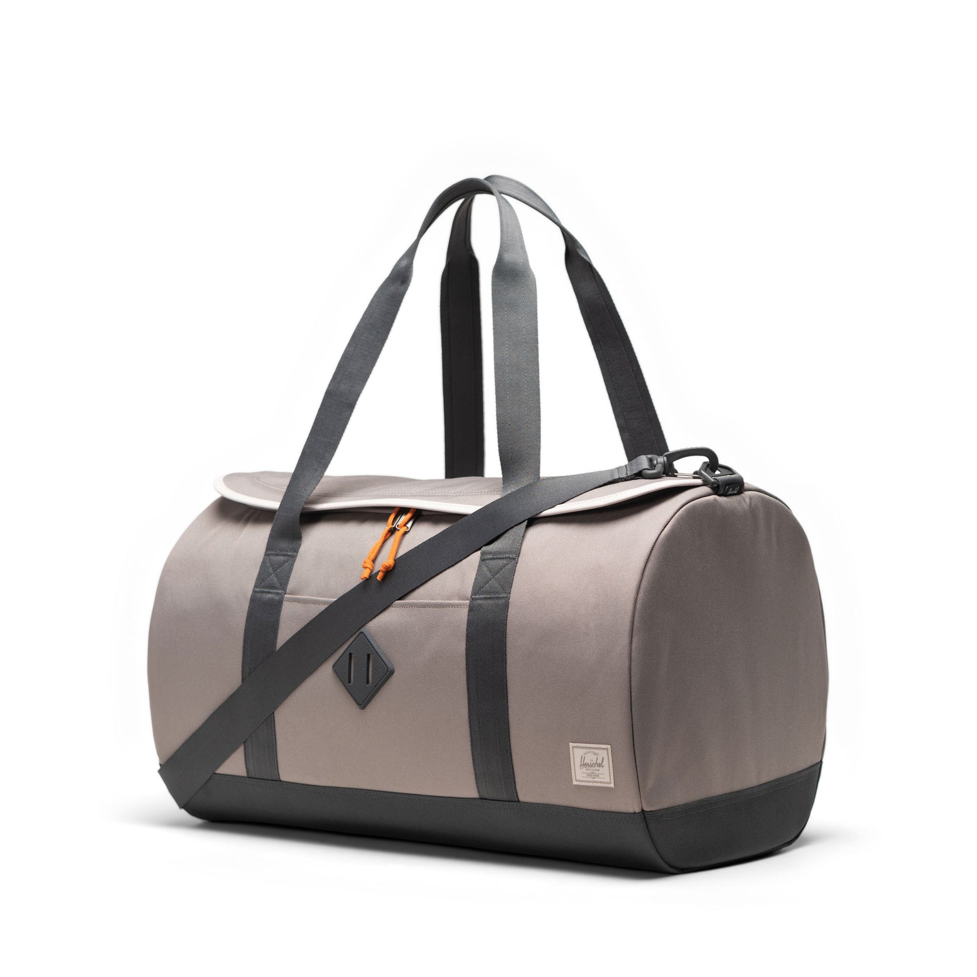 Gri Antrasit Herschel Heritage Duffle Su İtici Kumaş Seyahat ve Spor Çantası, 40 L