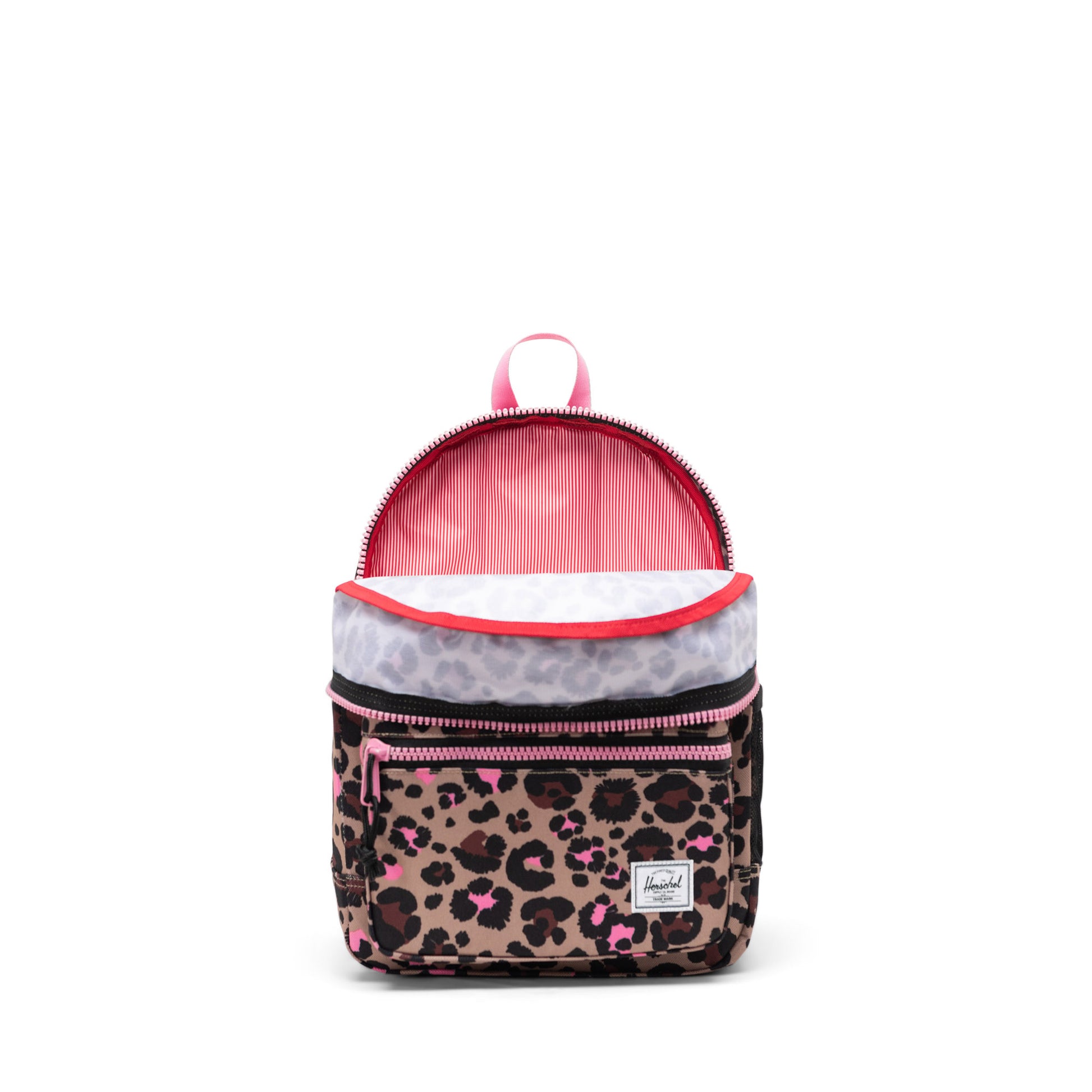 Pembe Leopar Herschel Heritage Çocuk Su İtici Kumaş Sırt Çantası, 15 L