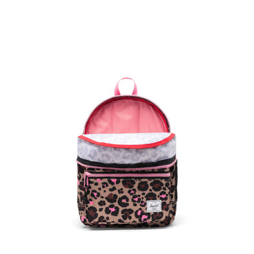 Pembe Leopar Herschel Heritage Çocuk Su İtici Kumaş Sırt Çantası, 15 L