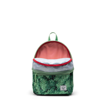 Yeşil Yaprak Desenli Herschel Heritage Çocuk Su İtici Kumaş Sırt Çantası, 15 L