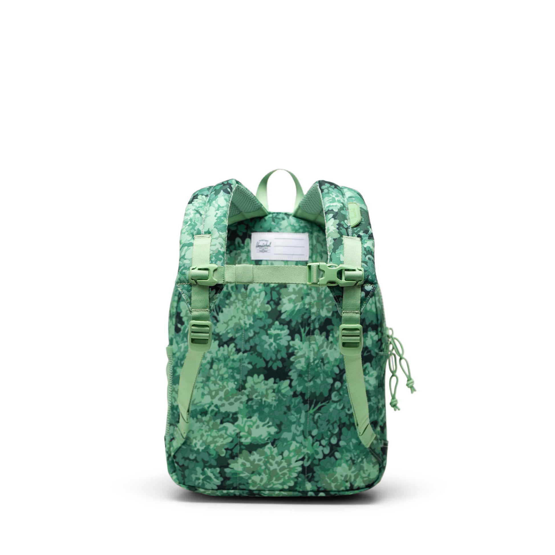 Yeşil Yaprak Desenli Herschel Heritage Çocuk Su İtici Kumaş Sırt Çantası, 15 L