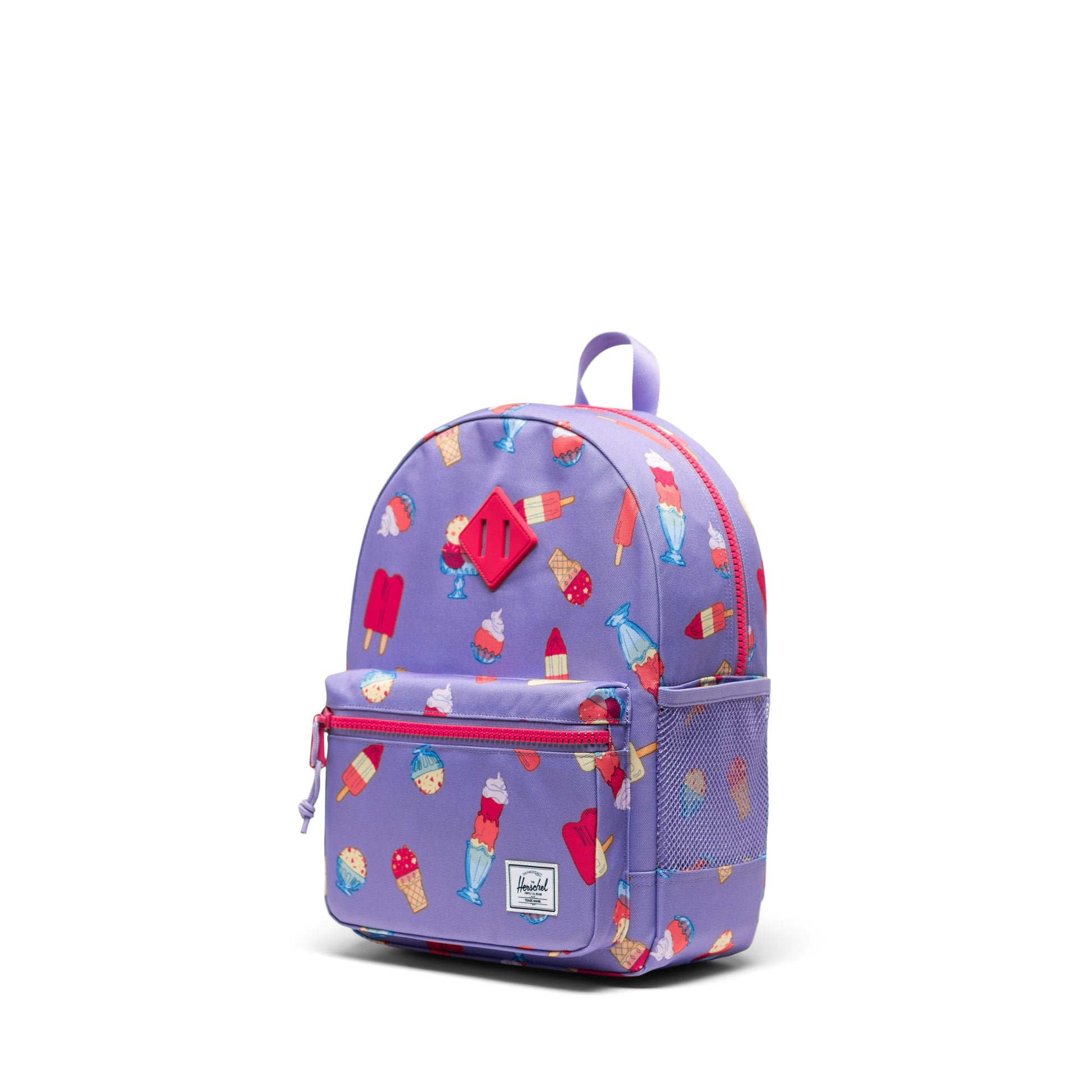 Lila Keepin' Cool Herschel Heritage Çocuk Su İtici Kumaş Sırt Çantası, 15 L
