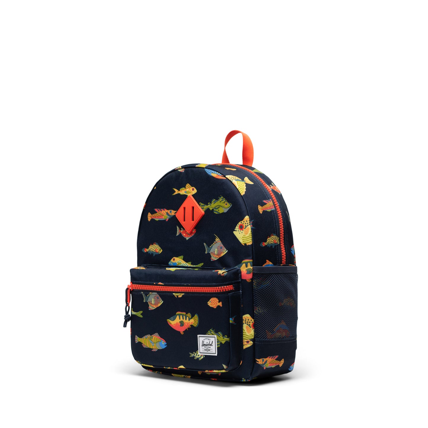 Balık Desen Lacivert Herschel Heritage Çocuk Su İtici Kumaş Sırt Çantası, 15 L