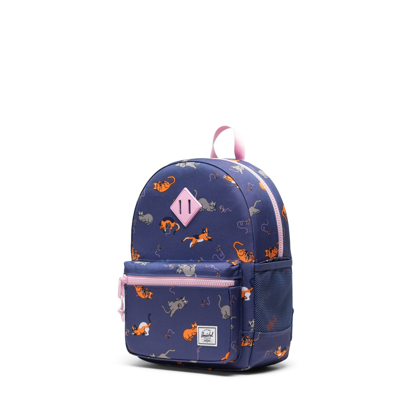 Lacivert - Kedili Herschel Heritage Çocuk Su İtici Kumaş Sırt Çantası, 15 L