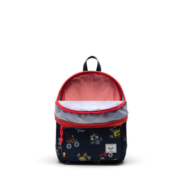 Lacivert - Monster Trucks Herschel Heritage Çocuk Su İtici Kumaş Sırt Çantası, 15 L
