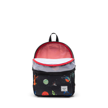 Uzay Desen Siyah Herschel Heritage Çocuk Su İtici Kumaş Sırt Çantası, 15 L