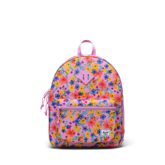 Renkli Çiçekli Pembe Herschel Heritage Genç Sırt Çantası