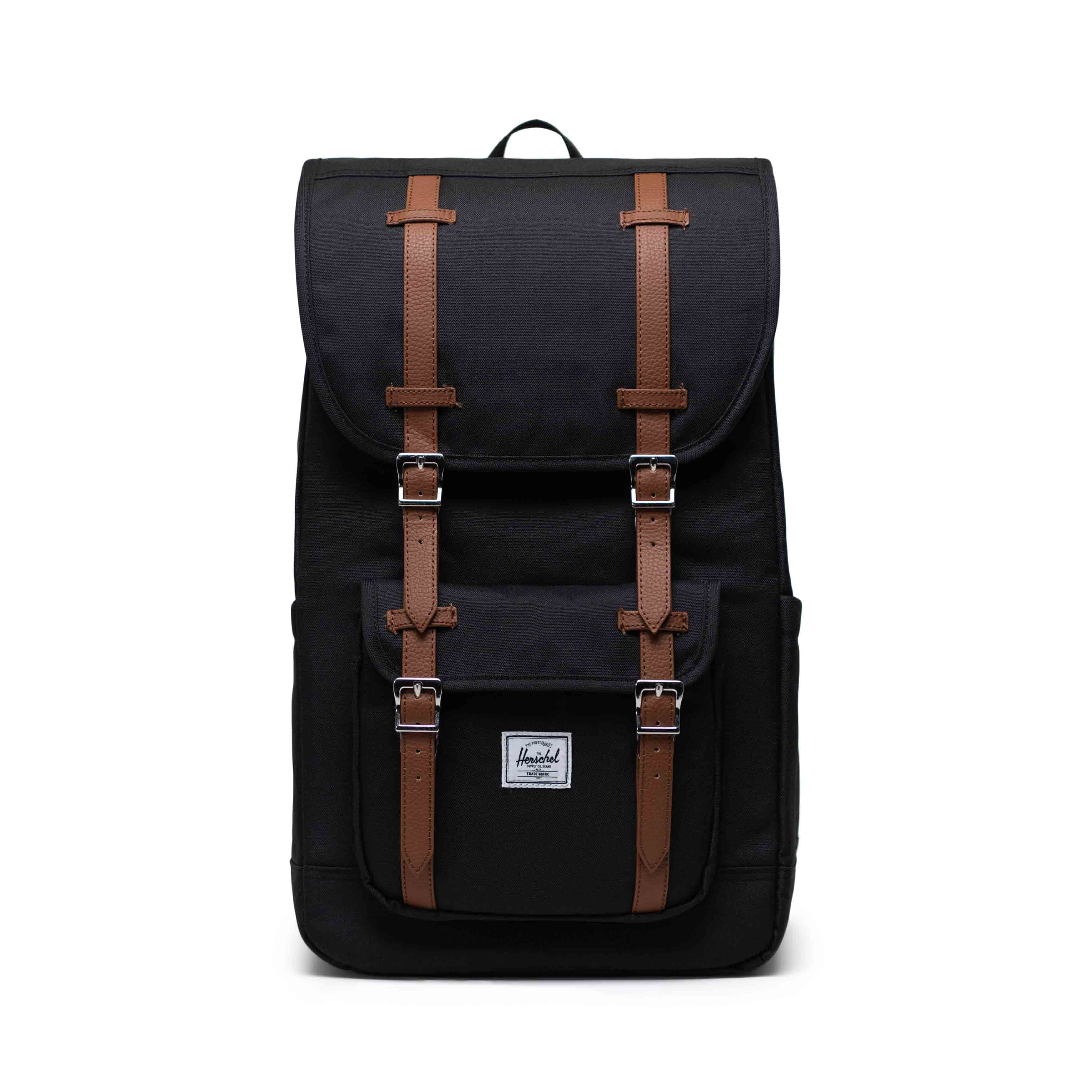 Siyah Herschel Little America Su İtici Kumaş Sırt Çantası, 16" Laptop Uyumlu, 30 L