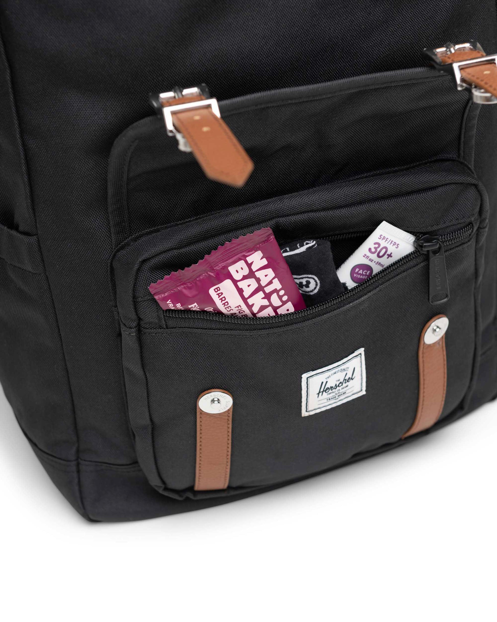Siyah Herschel Little America Su İtici Kumaş Sırt Çantası, 16" Laptop Uyumlu, 30 L