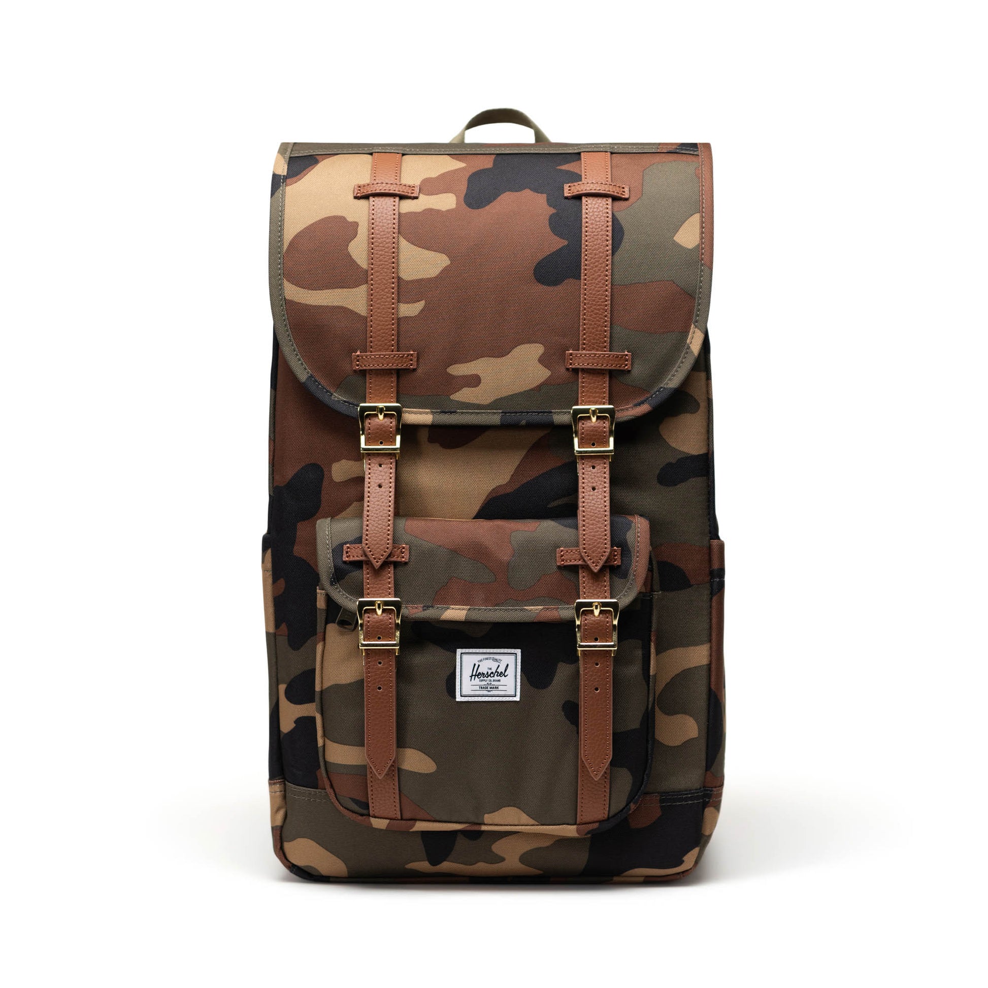 Kamuflaj Herschel Little America Su İtici Kumaş Sırt Çantası, 16" Laptop Uyumlu, 30 L