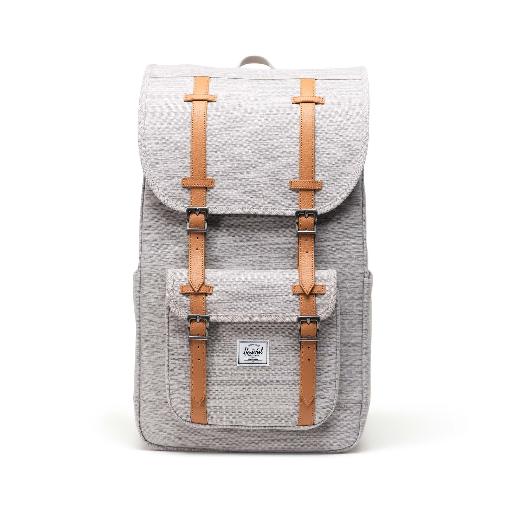 Kırçıllı Açık Gri Herschel Little America Su İtici Kumaş Sırt Çantası, 16" Laptop Uyumlu, 30 L
