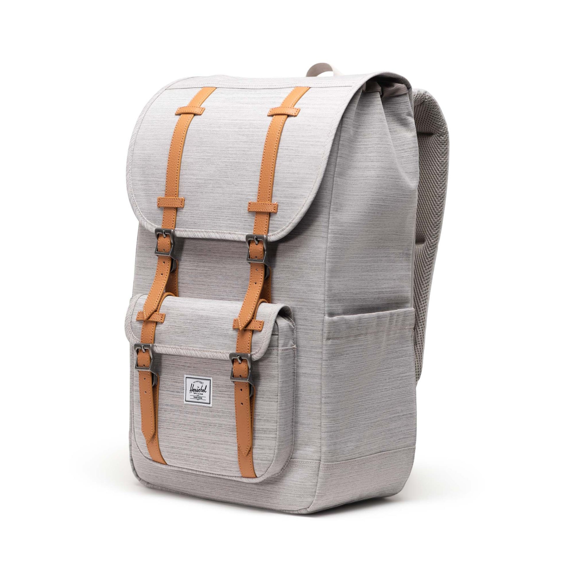 Kırçıllı Açık Gri Herschel Little America Su İtici Kumaş Sırt Çantası, 16" Laptop Uyumlu, 30 L
