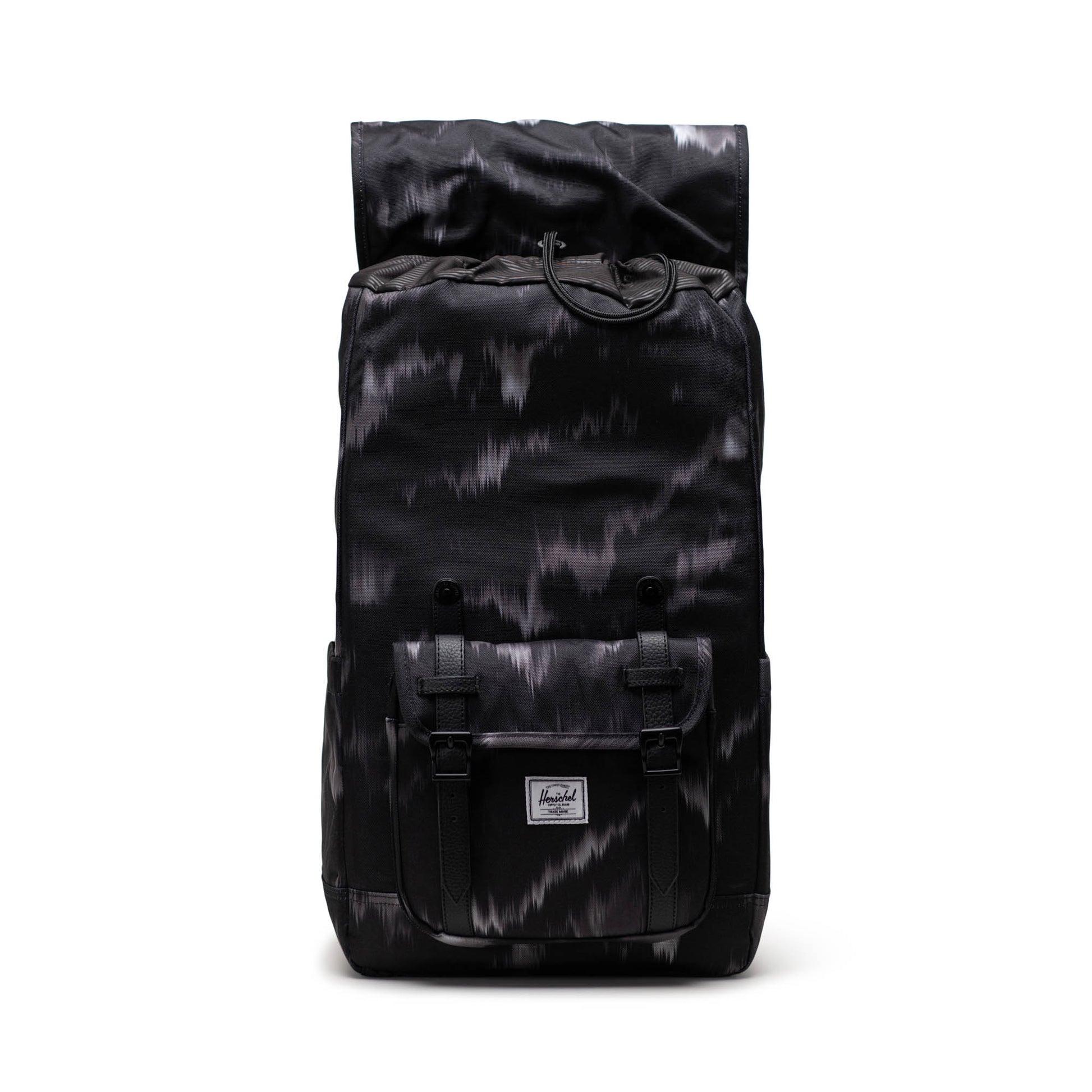 Siyah Füme Desenli Herschel Little America Su İtici Kumaş Sırt Çantası, 16" Laptop Uyumlu, 30 L