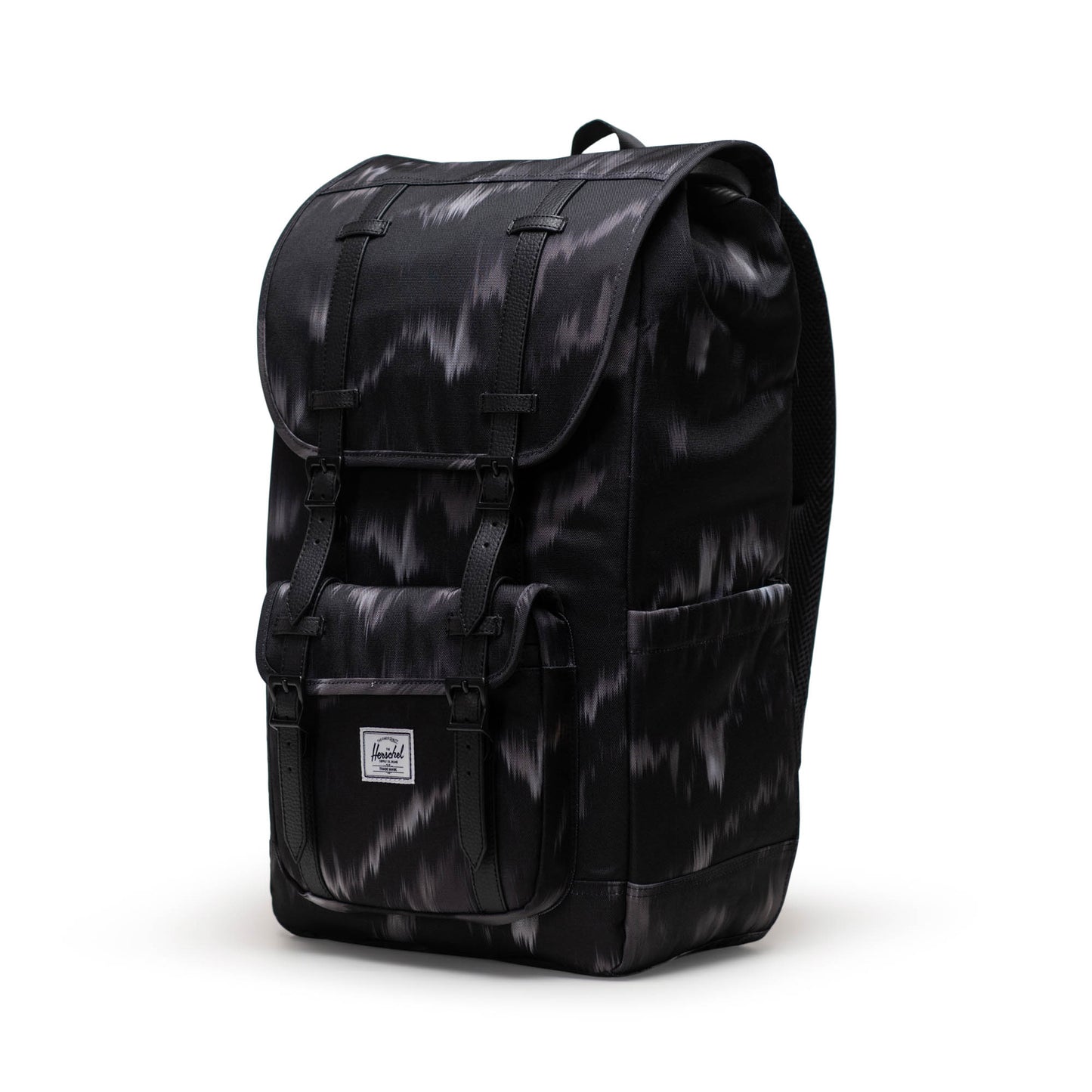 Siyah Füme Desenli Herschel Little America Su İtici Kumaş Sırt Çantası, 16" Laptop Uyumlu, 30 L
