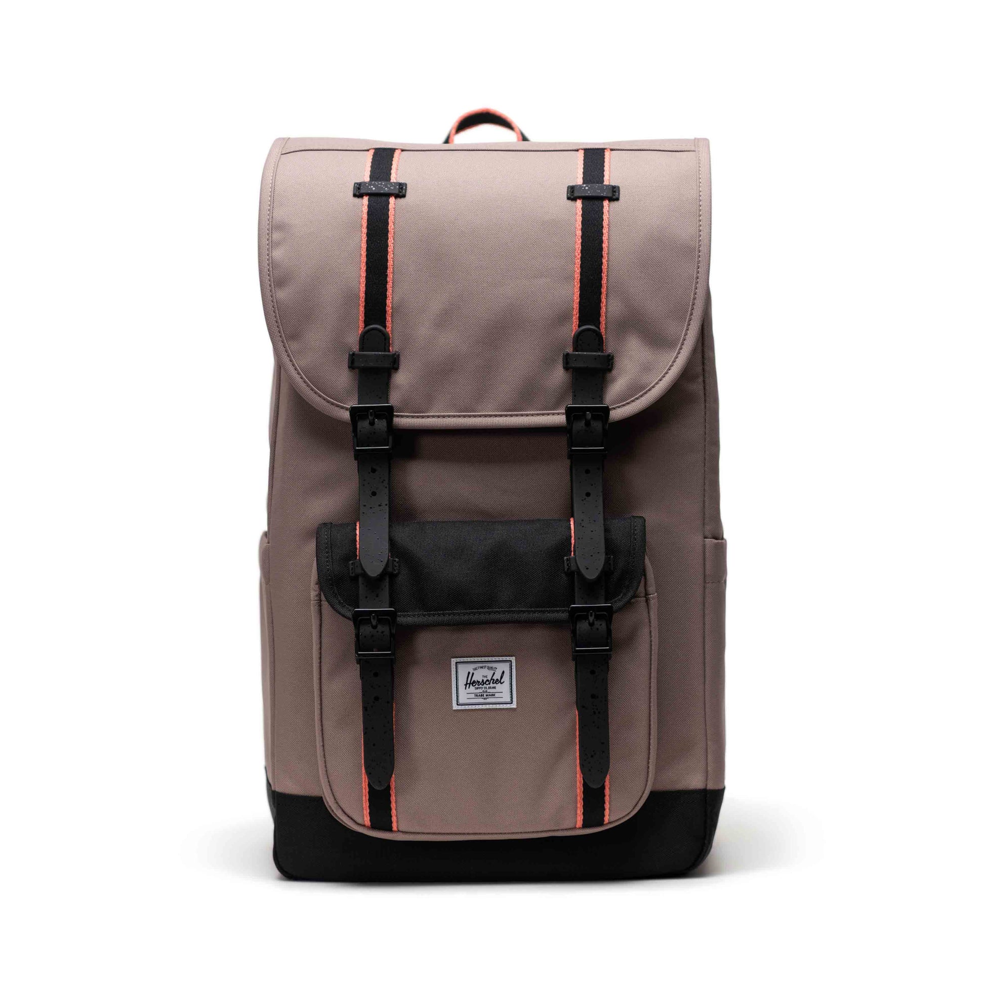 Vizon - Siyah Herschel Little America Su İtici Kumaş Sırt Çantası, 16" Laptop Uyumlu, 30 L