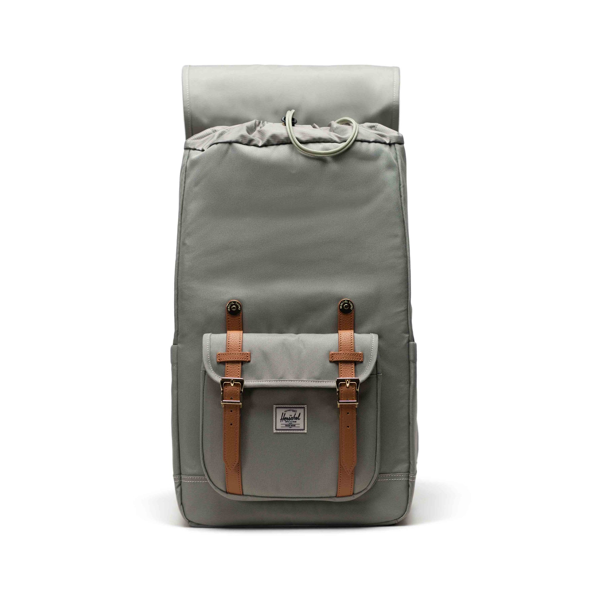 Puslu Yeşil Herschel Little America Su İtici Kumaş Sırt Çantası, 16" Laptop Uyumlu, 30 L