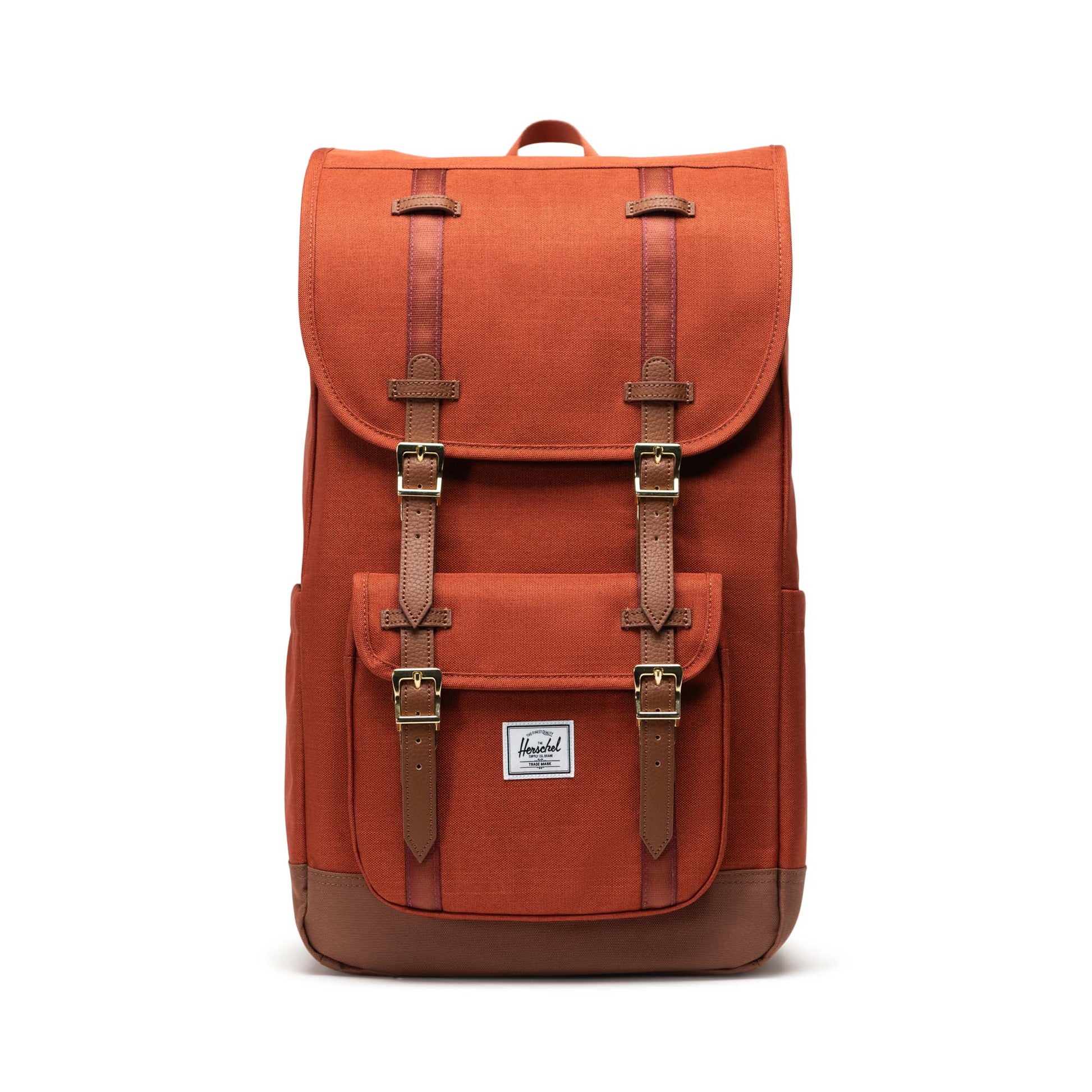 Dokulu Kiremit - Taba Herschel Little America Su İtici Kumaş Sırt Çantası, 16" Laptop Uyumlu, 30 L