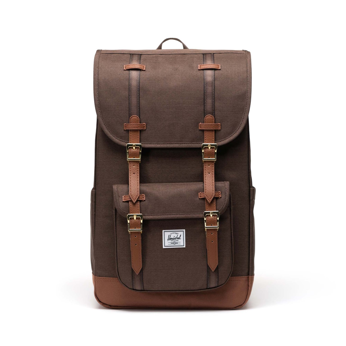 Dokulu Kahve - Taba Herschel Little America Su İtici Kumaş Sırt Çantası, 16" Laptop Uyumlu, 30 L