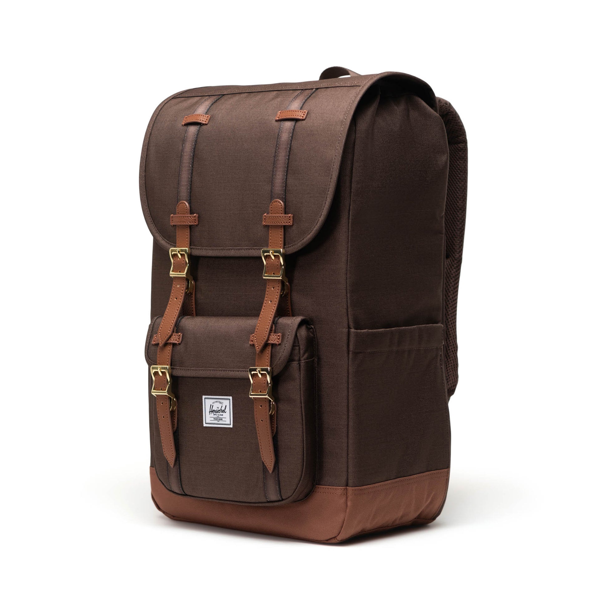 Dokulu Kahve - Taba Herschel Little America Su İtici Kumaş Sırt Çantası, 16" Laptop Uyumlu, 30 L