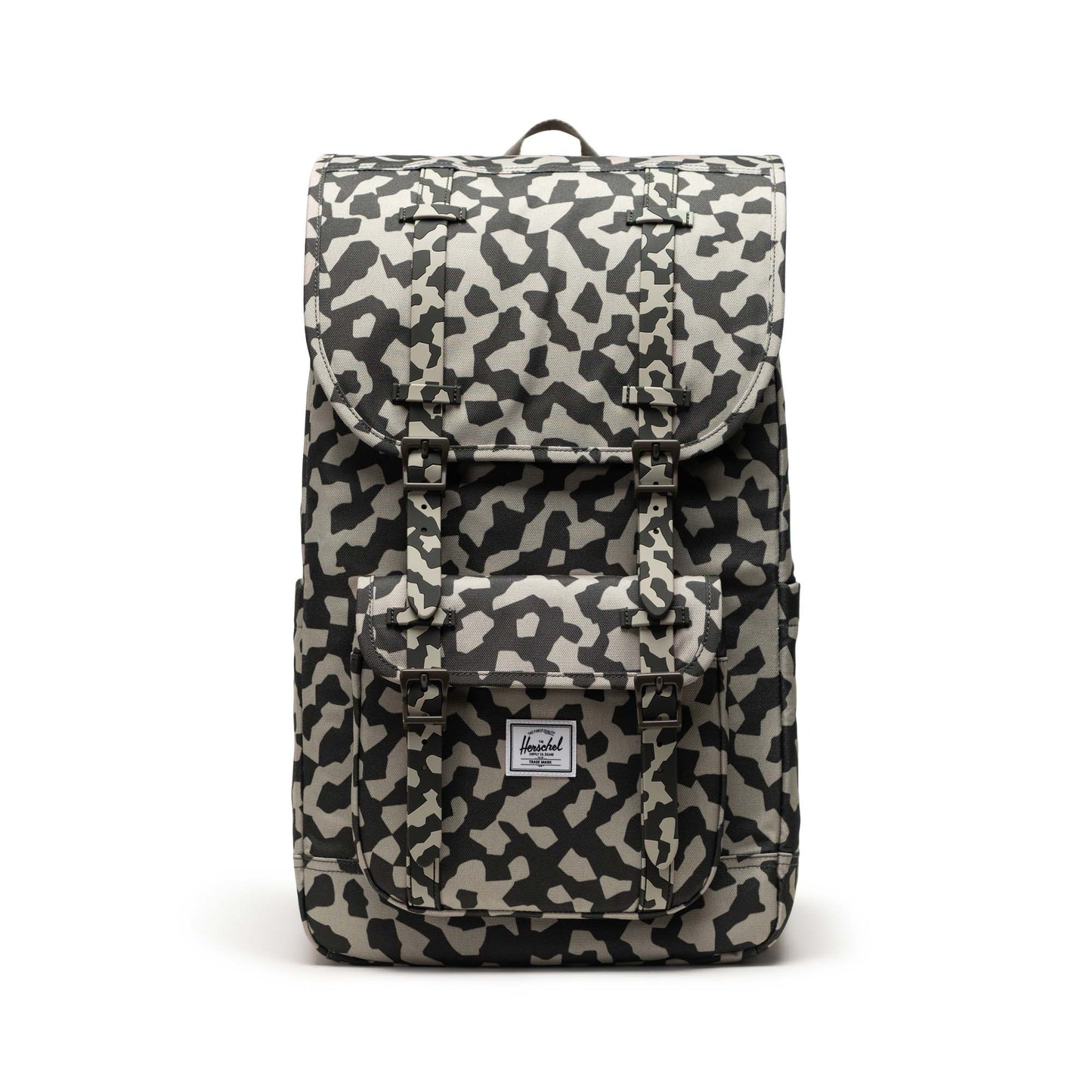 Grafit Siyah - Beyaz Herschel Little America Su İtici Kumaş Sırt Çantası, 16" Laptop Uyumlu, 30 L