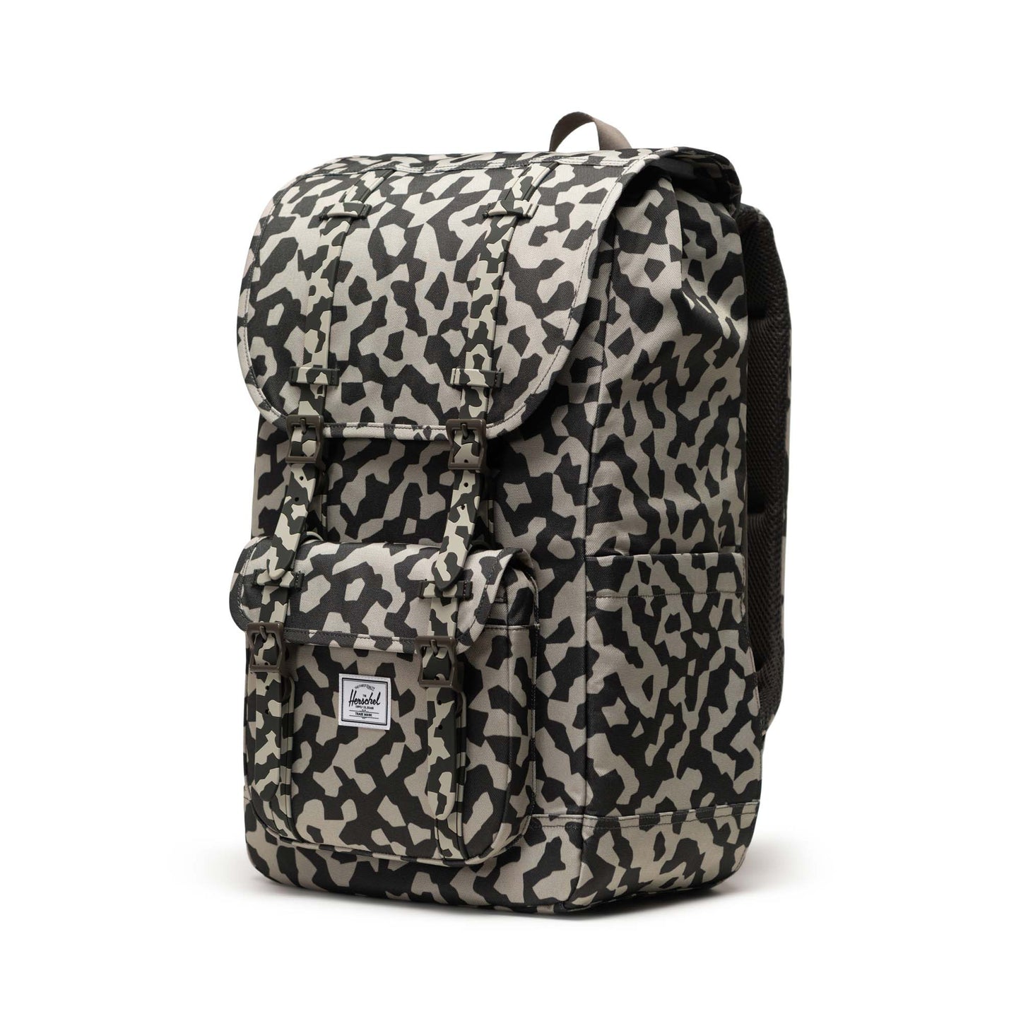 Grafit Siyah - Beyaz Herschel Little America Su İtici Kumaş Sırt Çantası, 16" Laptop Uyumlu, 30 L