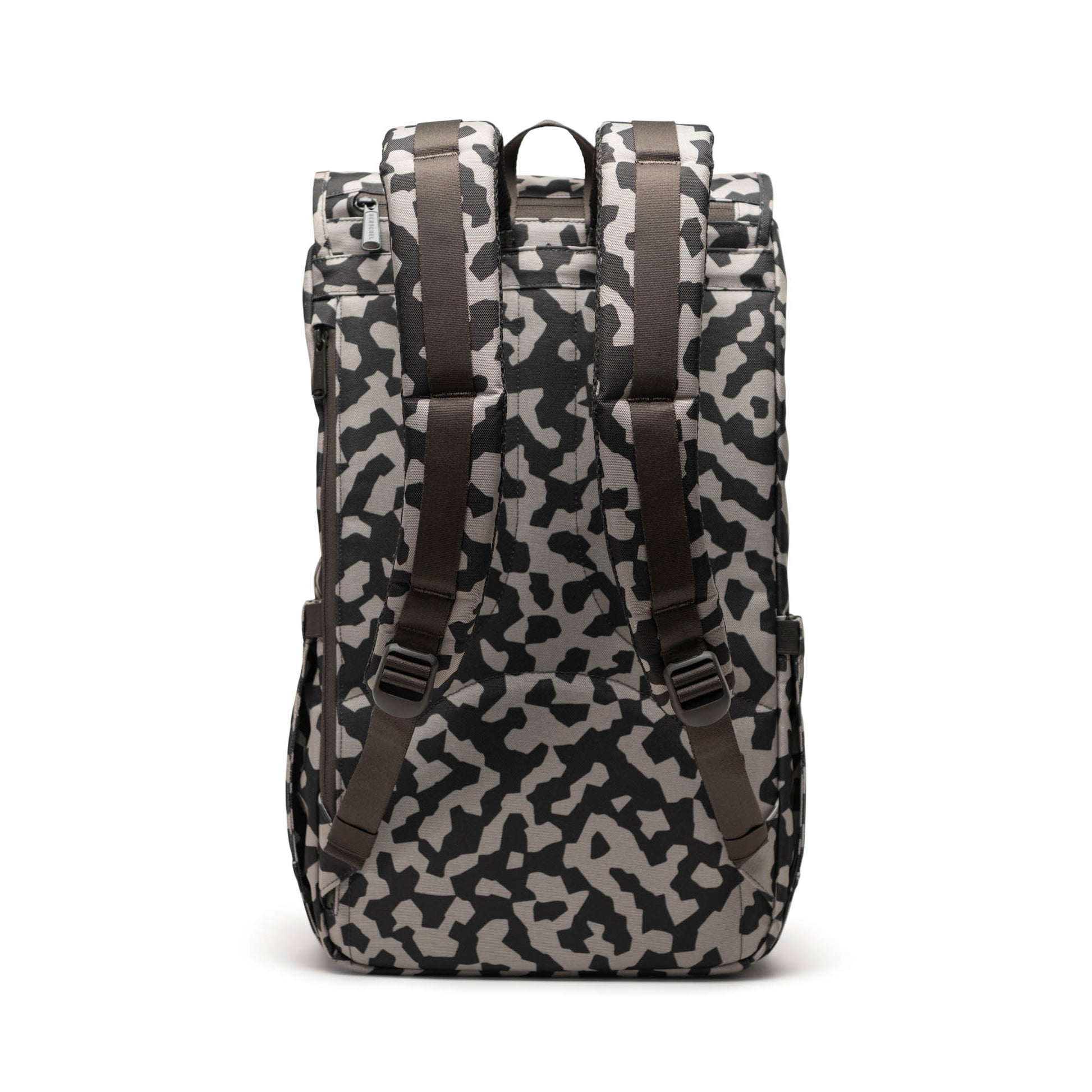 Grafit Siyah - Beyaz Herschel Little America Su İtici Kumaş Sırt Çantası, 16" Laptop Uyumlu, 30 L