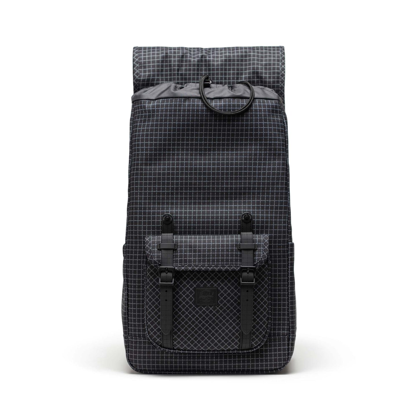 Grid Siyah Herschel Little America Su İtici Kumaş Sırt Çantası, 16" Laptop Uyumlu, 30 L