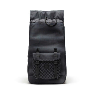 Grid Siyah Herschel Little America Su İtici Kumaş Sırt Çantası, 16" Laptop Uyumlu, 30 L