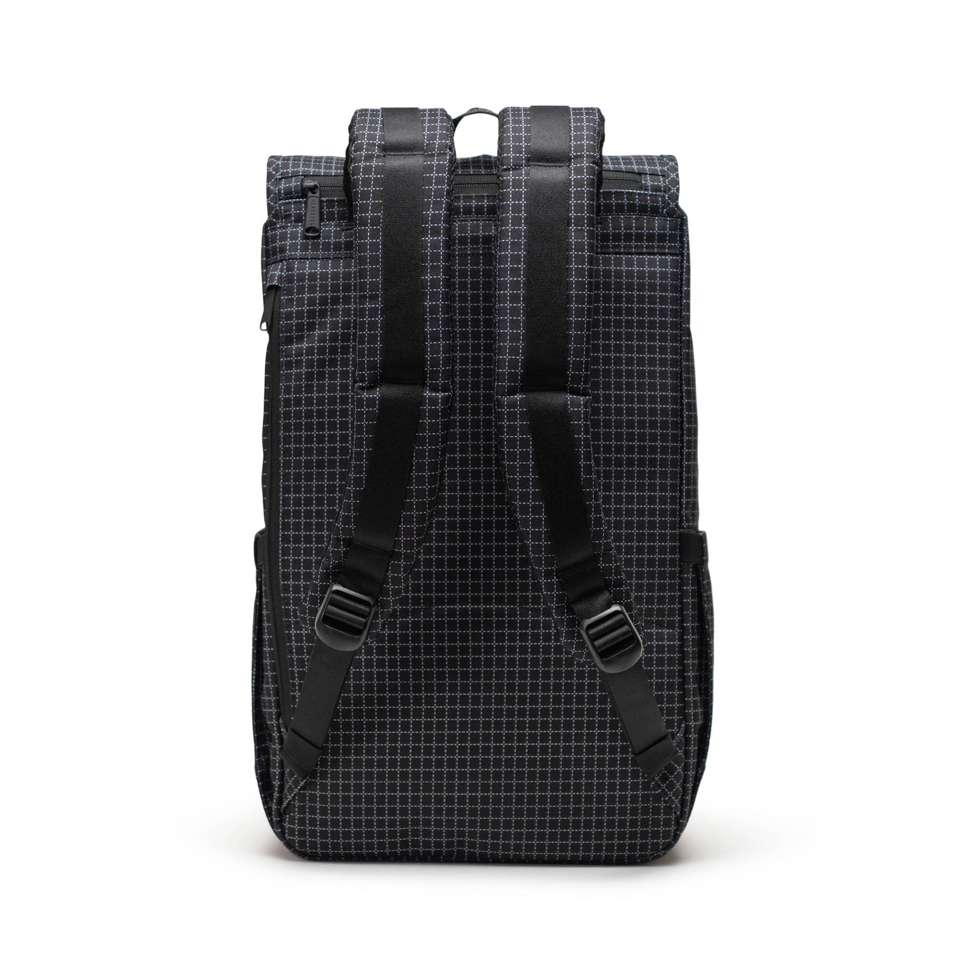 Grid Siyah Herschel Little America Su İtici Kumaş Sırt Çantası, 16" Laptop Uyumlu, 30 L