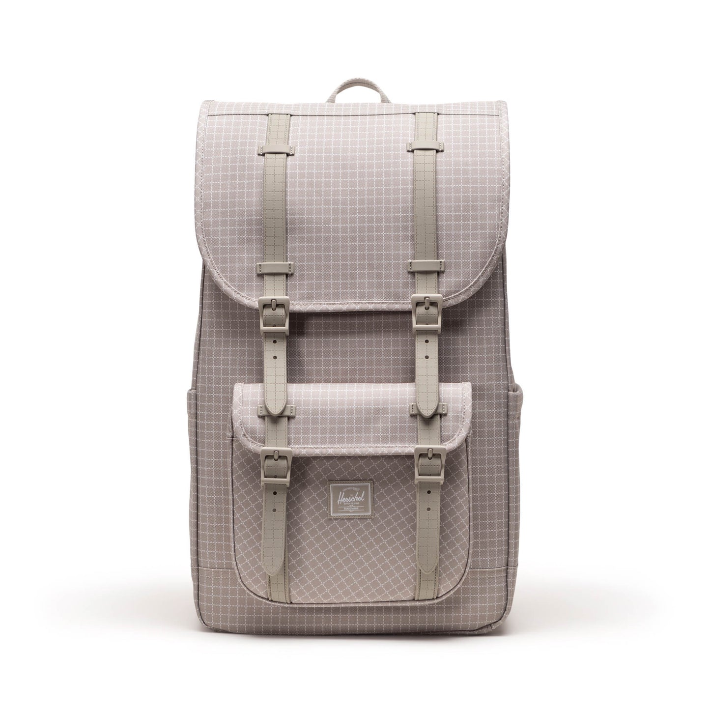 Grid Gri Herschel Little America Su İtici Kumaş Sırt Çantası, 16" Laptop Uyumlu, 30 L