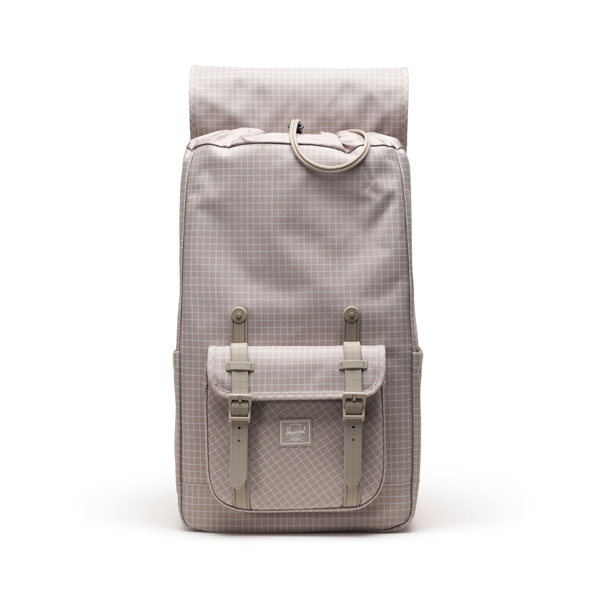 Grid Gri Herschel Little America Su İtici Kumaş Sırt Çantası, 16" Laptop Uyumlu, 30 L