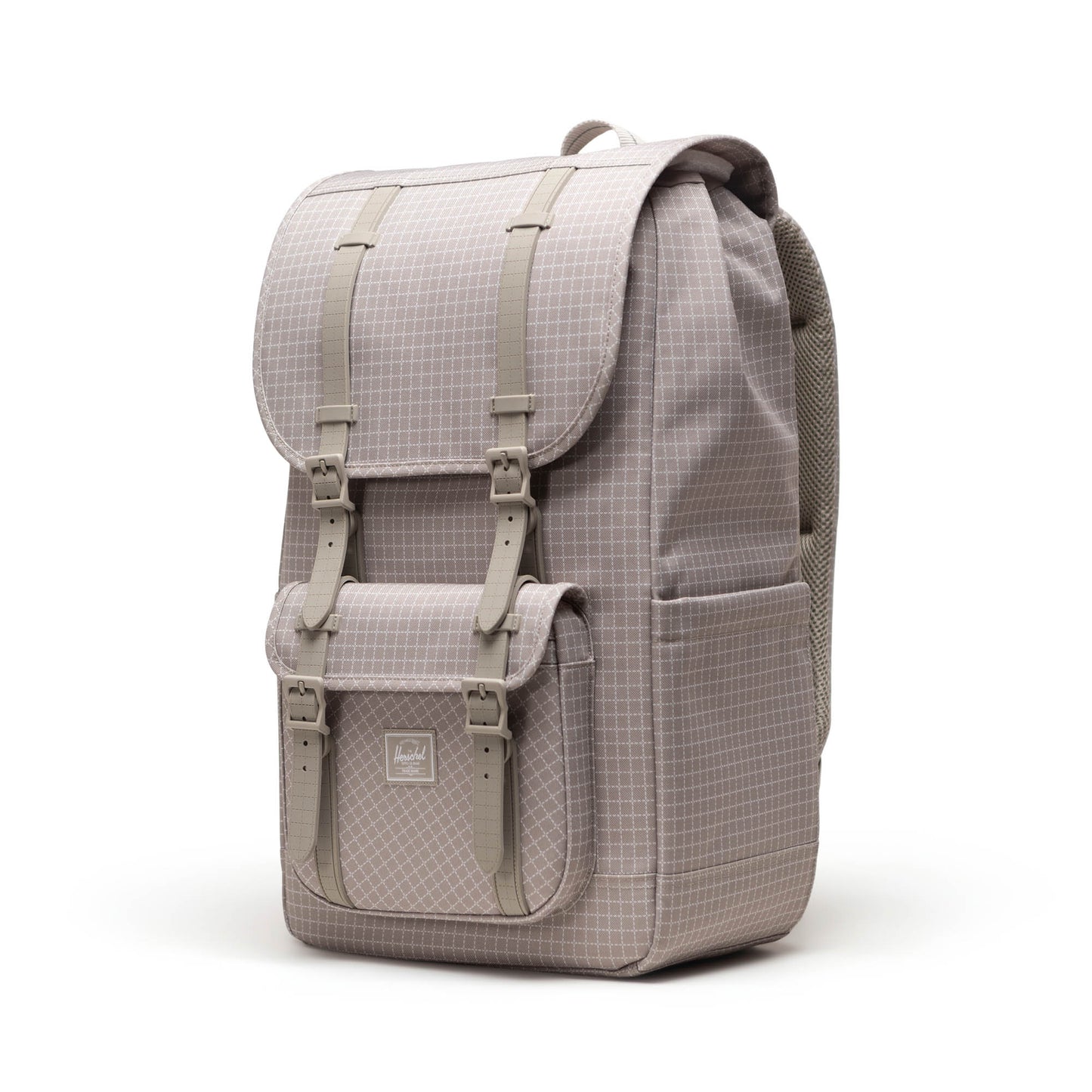 Grid Gri Herschel Little America Su İtici Kumaş Sırt Çantası, 16" Laptop Uyumlu, 30 L