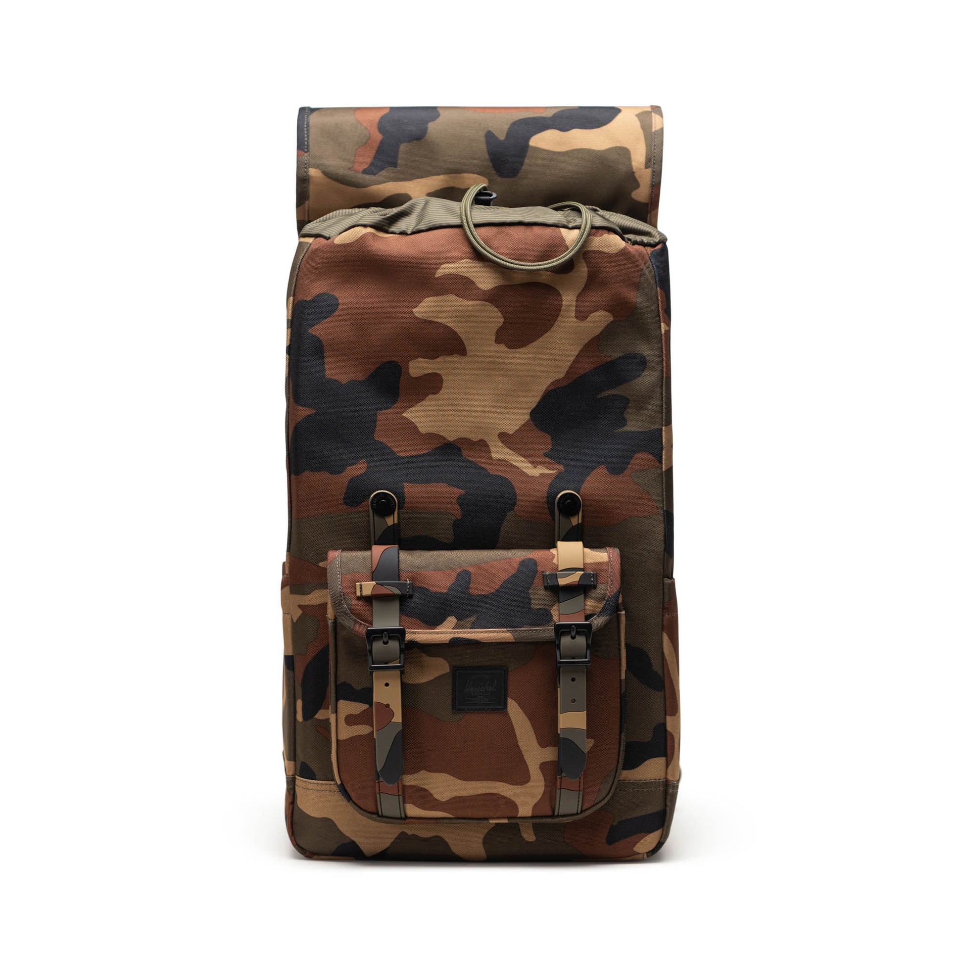 Kamuflaj - Siyah Herschel Little America Su İtici Kumaş Sırt Çantası, 16" Laptop Uyumlu, 30 L